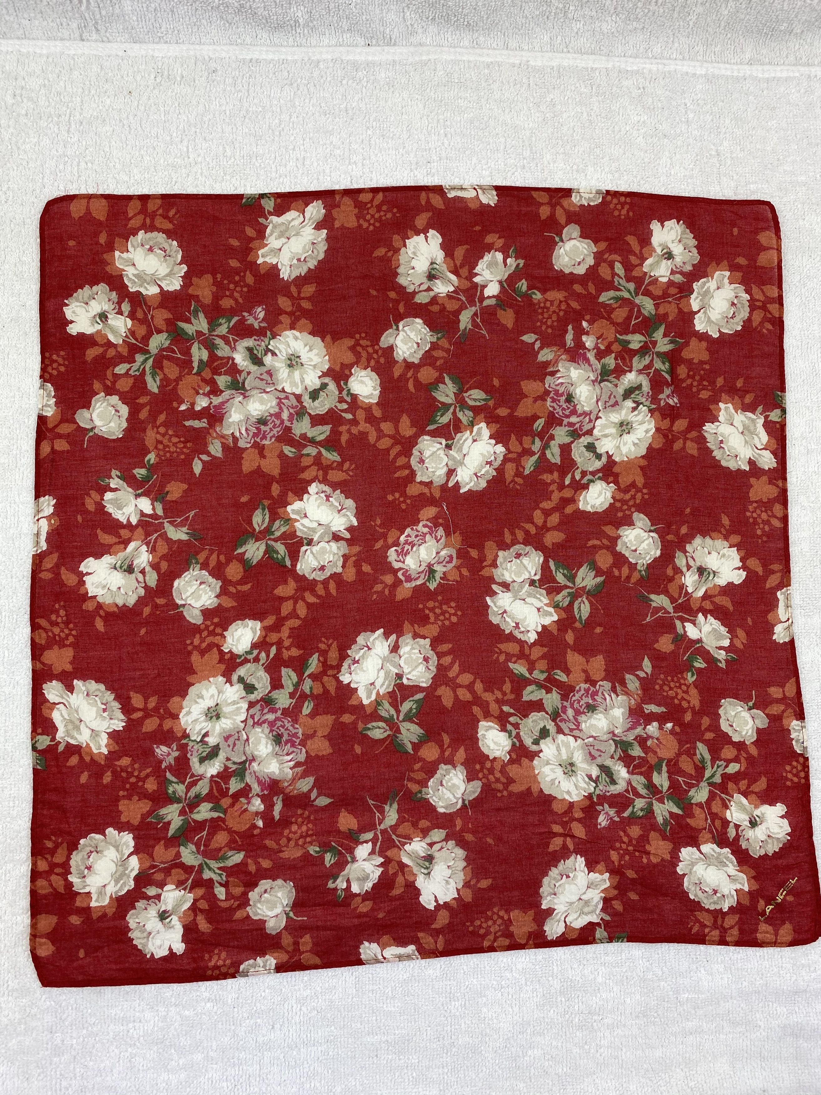 Lancel × Vintage Lancel Floral Handkerchief / Bandana / Neckerchief Size ONE SIZE - 3 Thumbnail