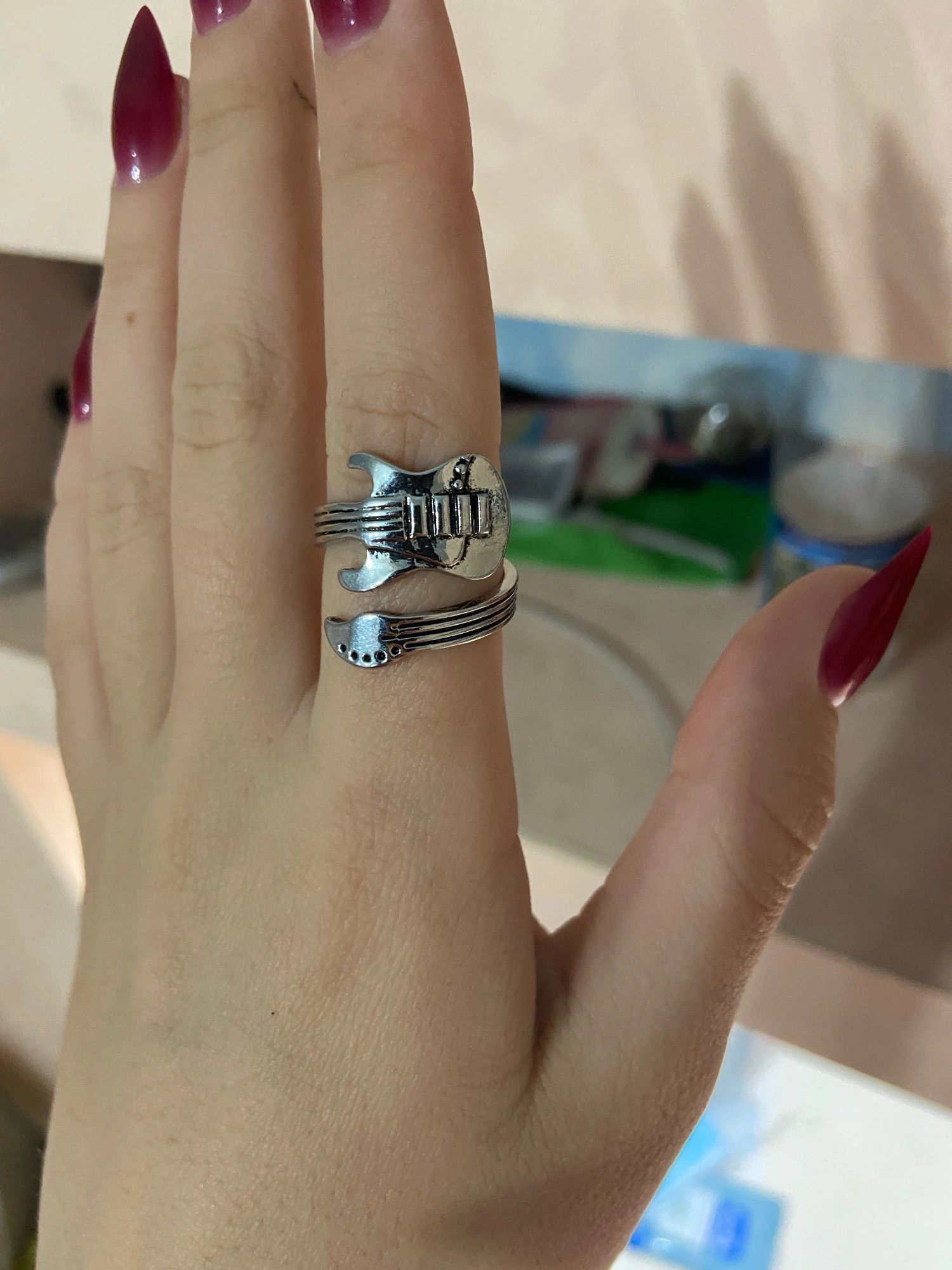 Jewelry Guitar Ring Size ONE SIZE - 5 Thumbnail