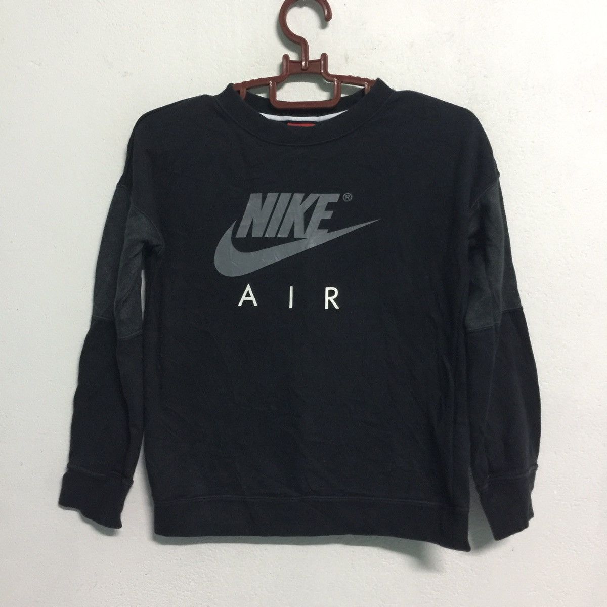 Nike Nike Air Sweatshirt Swoosh Big Logo Size US S / EU 44-46 / 1 - 1 Thumbnail