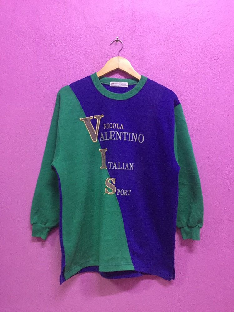 Valentino Vintage 90’s Nicola Valentino Italian Sport Sweatshirts Size US L / EU 52-54 / 3 - 1 Thumbnail