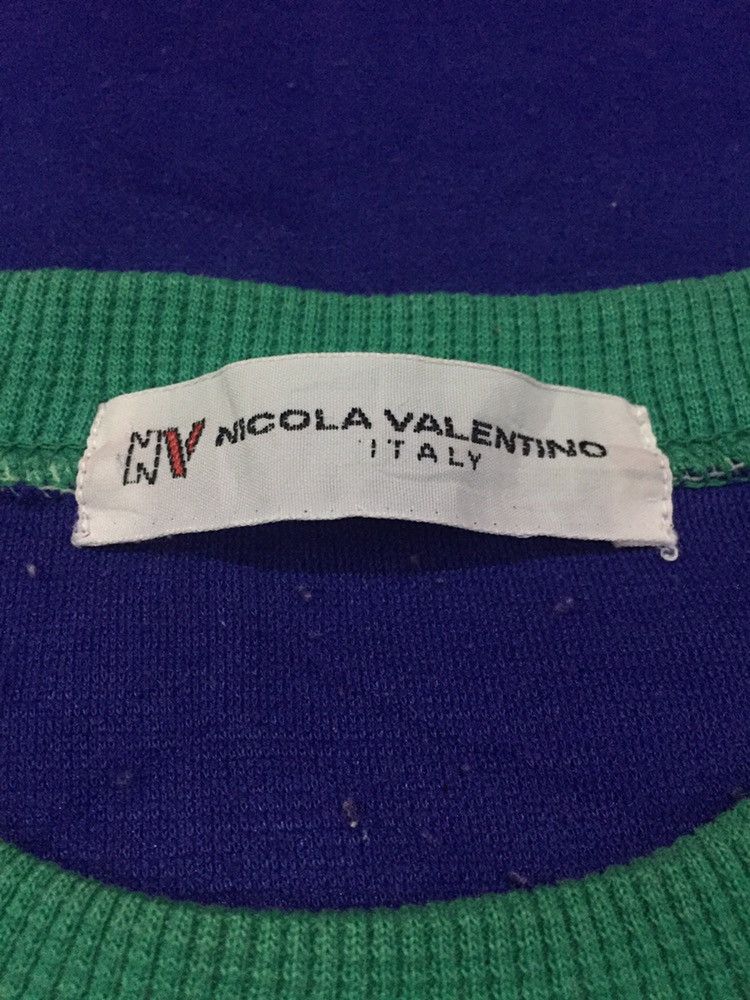Valentino Vintage 90’s Nicola Valentino Italian Sport Sweatshirts Size US L / EU 52-54 / 3 - 3 Thumbnail