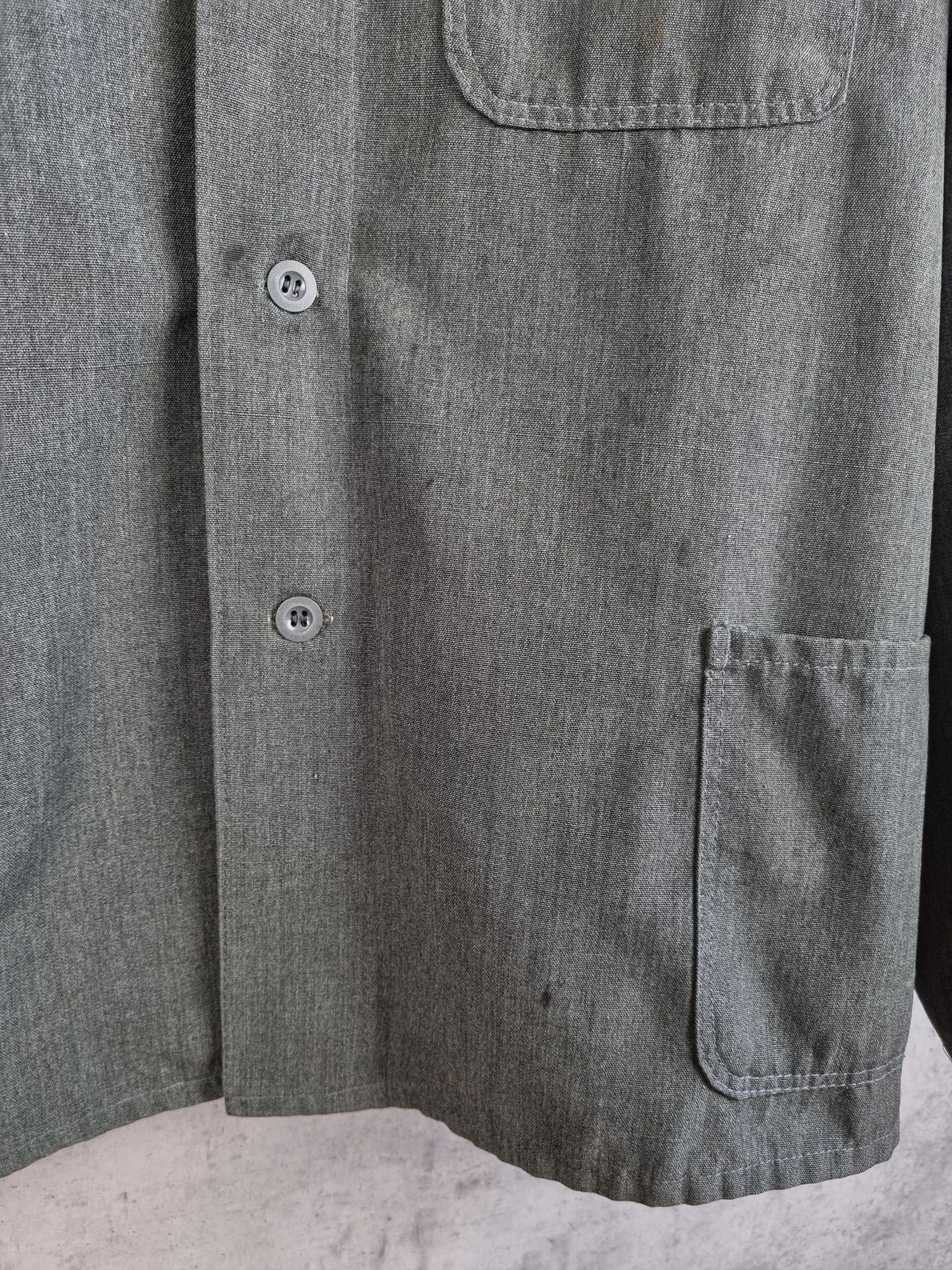 Le Laboureur × Vetra × Vintage Rare 70s Worker German collared button jacket Size US L / EU 52-54 / 3 - 13 Thumbnail
