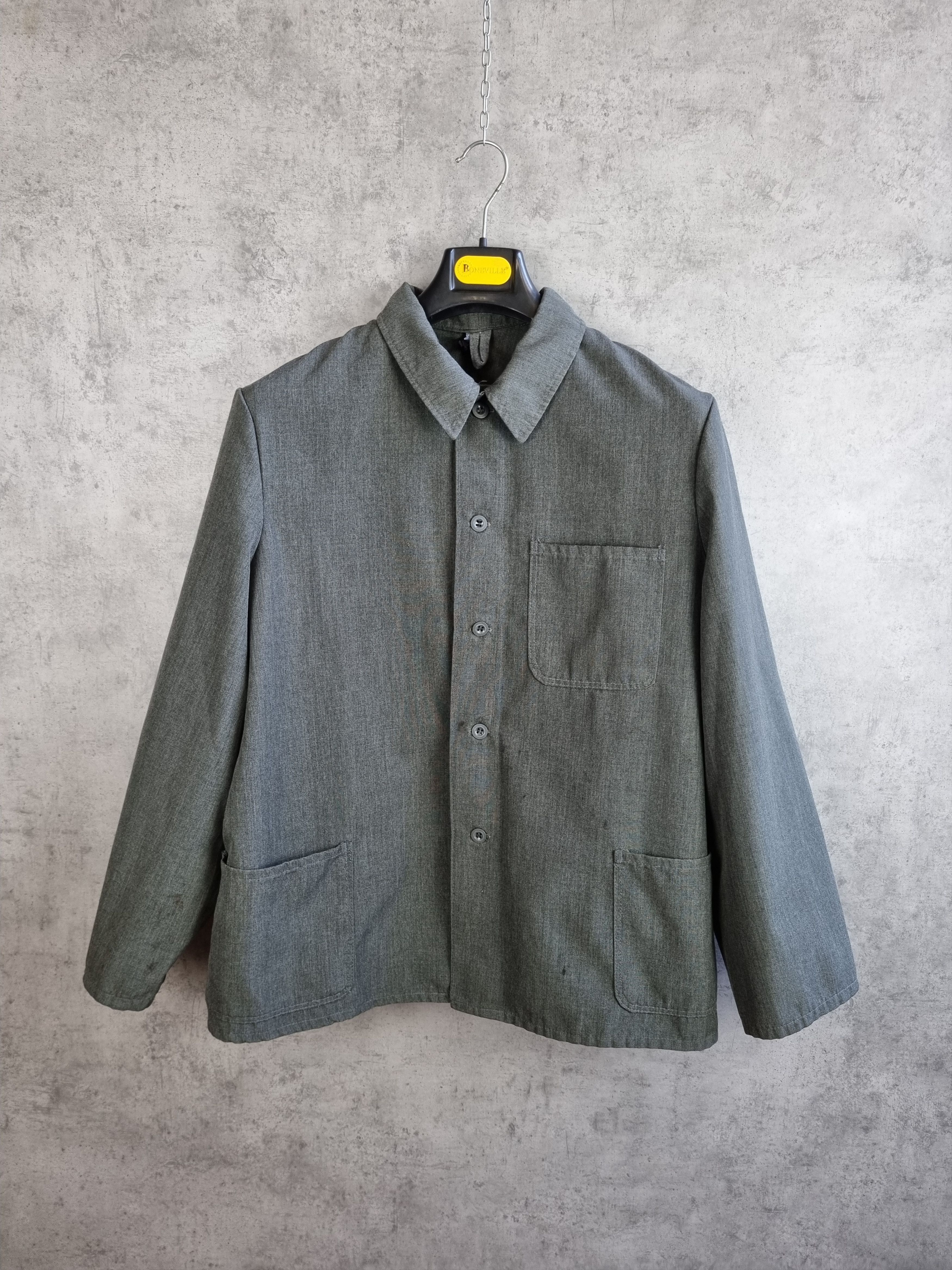 Le Laboureur × Vetra × Vintage Rare 70s Worker German collared button jacket Size US L / EU 52-54 / 3 - 14 Thumbnail