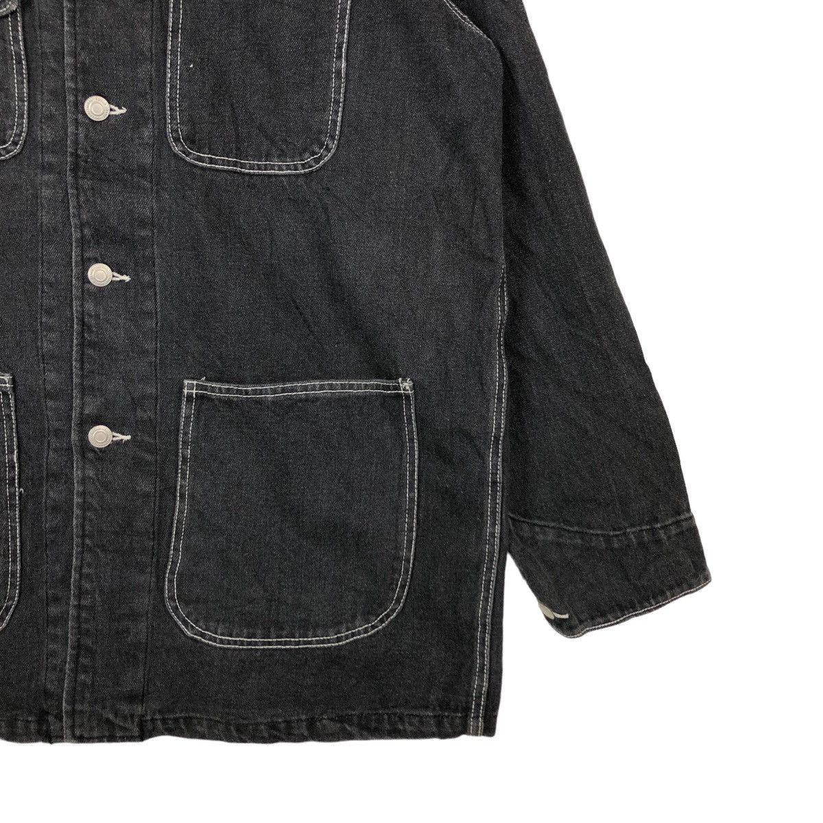 Japanese Brand VINTAGE UPSTART HIKORY CHORE JACKET ISSEY MIYAKE JAPAN Size US L / EU 52-54 / 3 - 4 Thumbnail