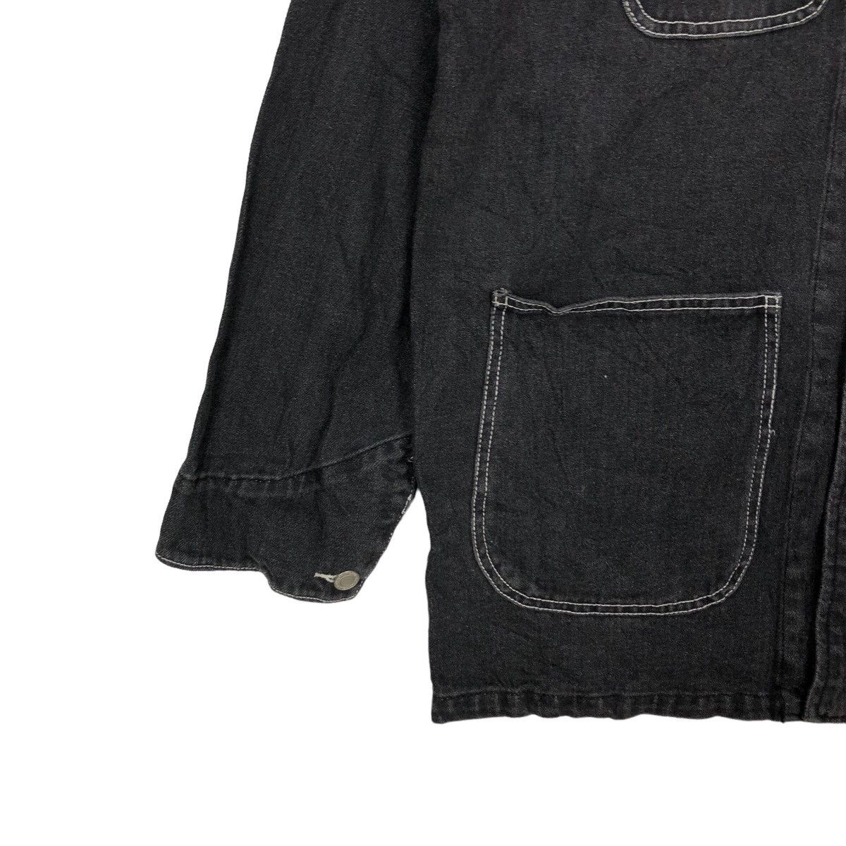Japanese Brand VINTAGE UPSTART HIKORY CHORE JACKET ISSEY MIYAKE JAPAN Size US L / EU 52-54 / 3 - 3 Thumbnail
