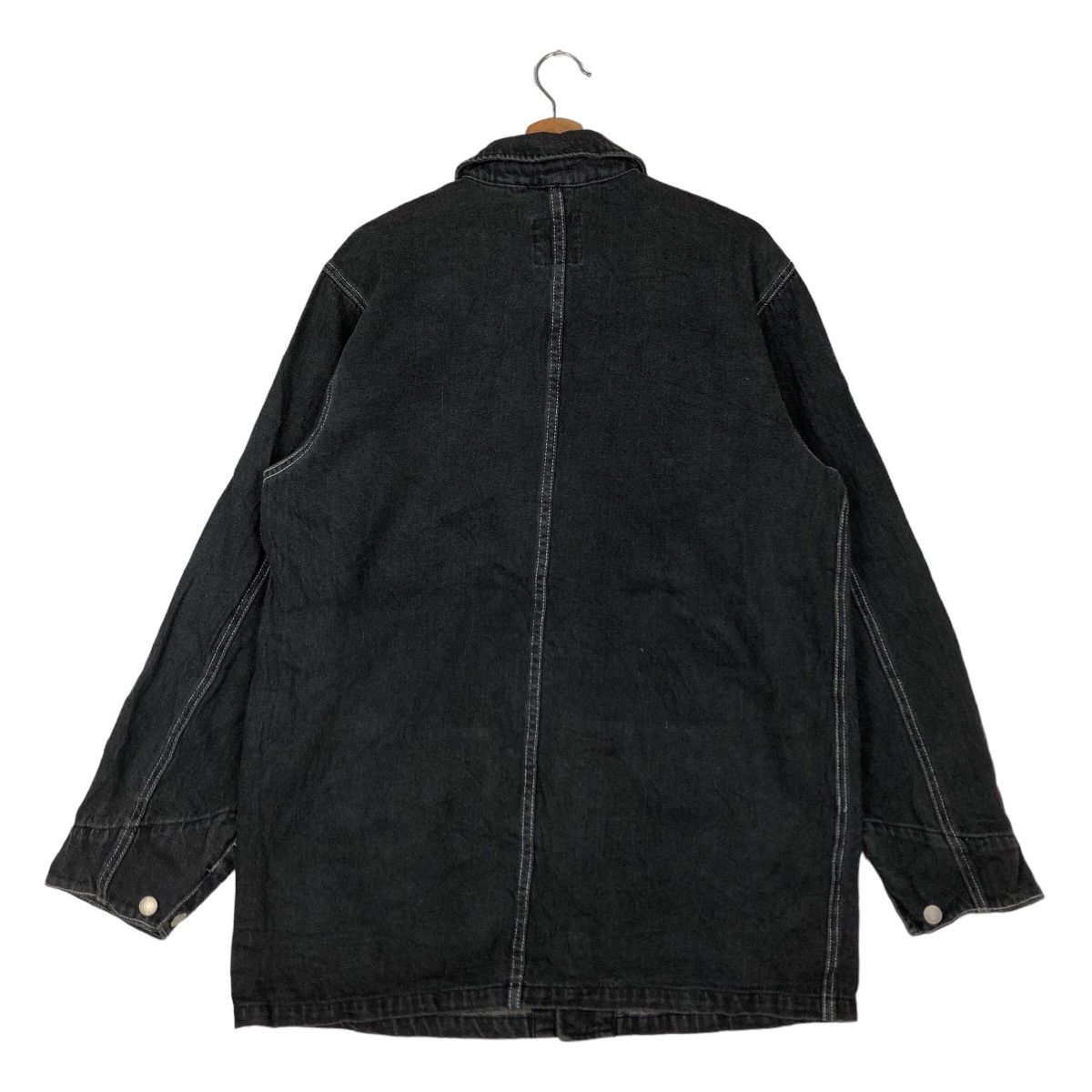 Japanese Brand VINTAGE UPSTART HIKORY CHORE JACKET ISSEY MIYAKE JAPAN Size US L / EU 52-54 / 3 - 7 Thumbnail