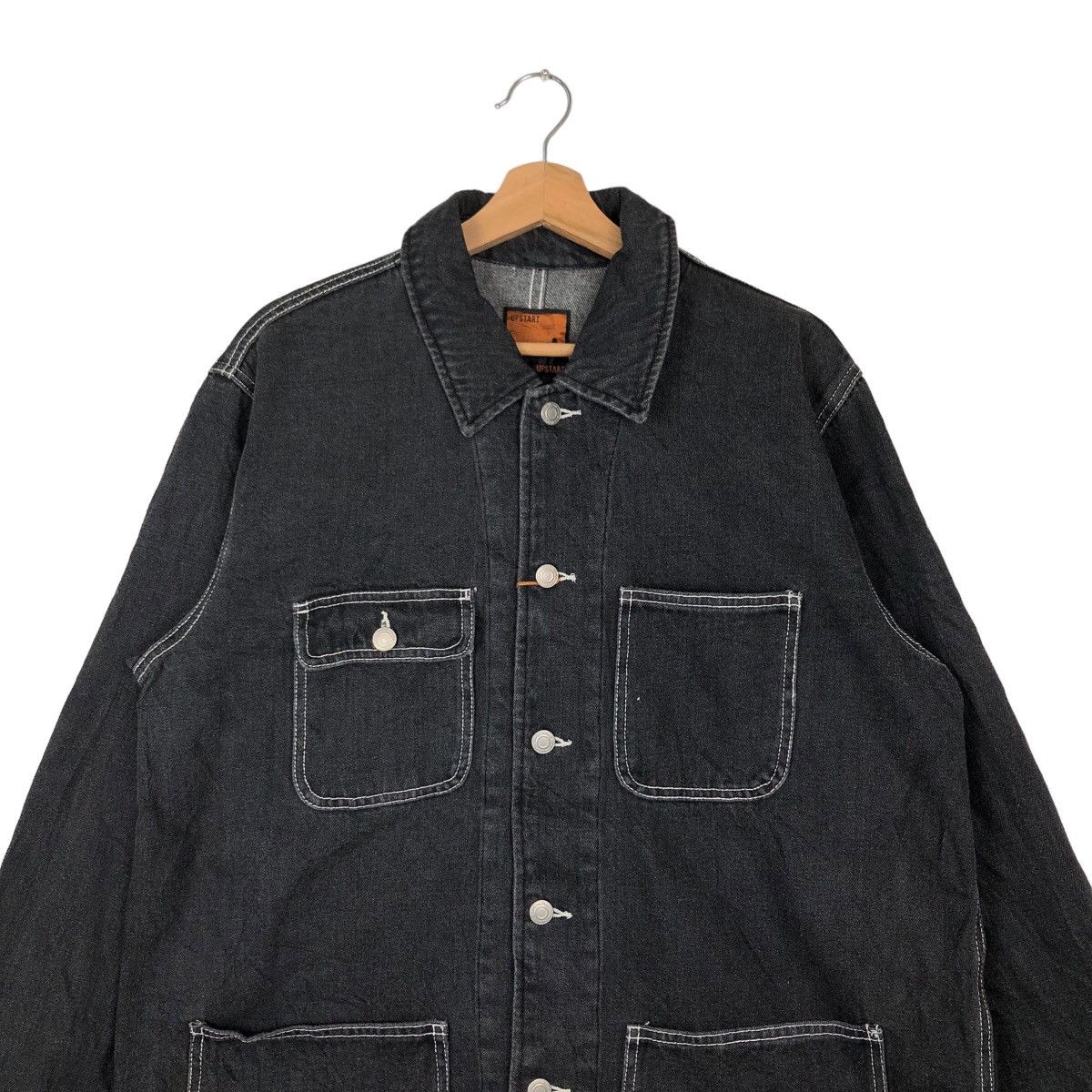 Japanese Brand VINTAGE UPSTART HIKORY CHORE JACKET ISSEY MIYAKE JAPAN Size US L / EU 52-54 / 3 - 2 Thumbnail