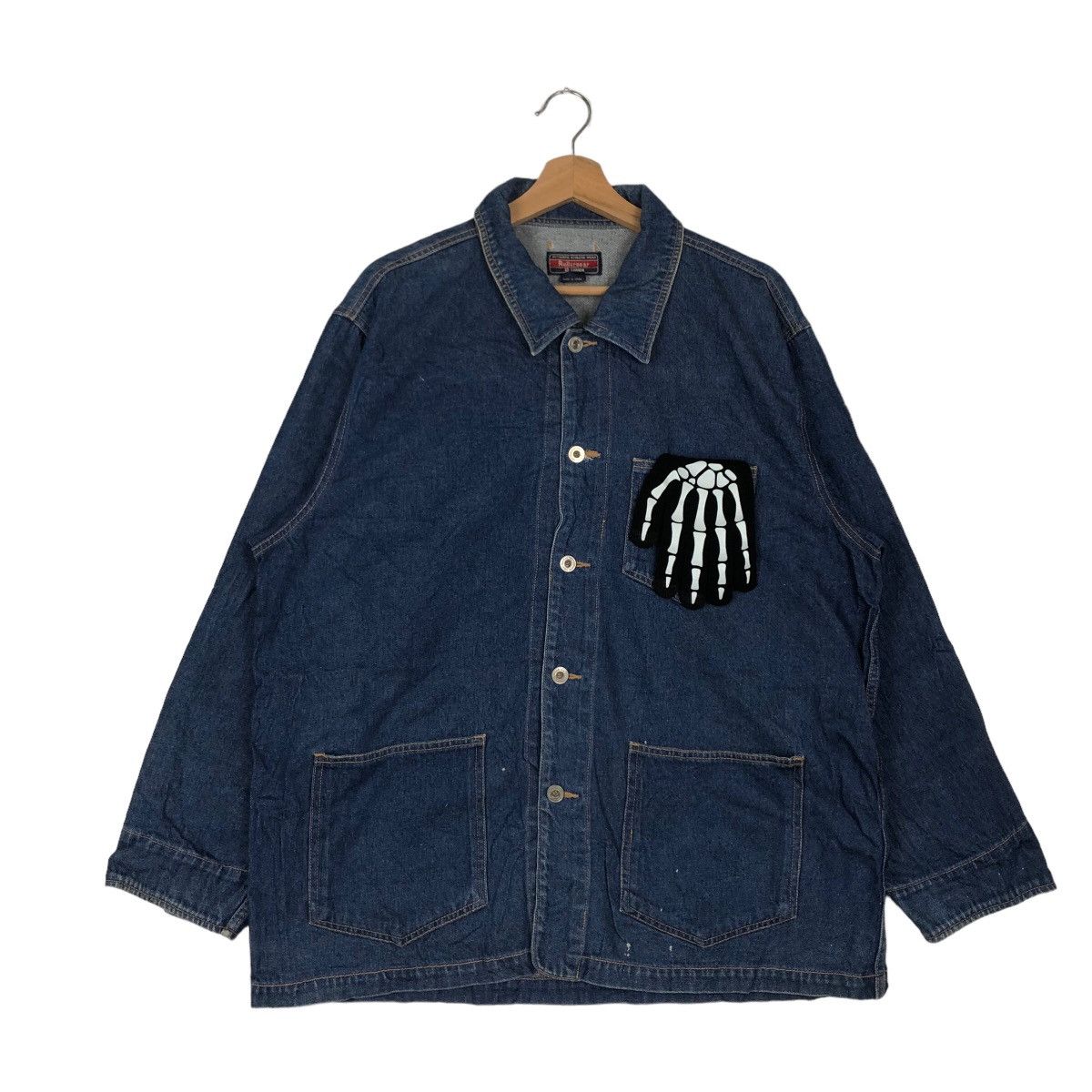 Japanese Brand VINTAGE CHORE DENIM JACKET ROLLER GEAR CANADA ISSEY MIYAKE Size US M / EU 48-50 / 2 - 1 Thumbnail