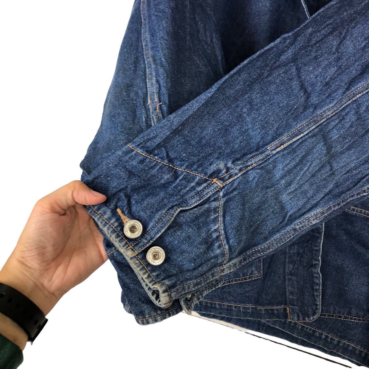 Japanese Brand VINTAGE CHORE DENIM JACKET ROLLER GEAR CANADA ISSEY MIYAKE Size US M / EU 48-50 / 2 - 11 Thumbnail