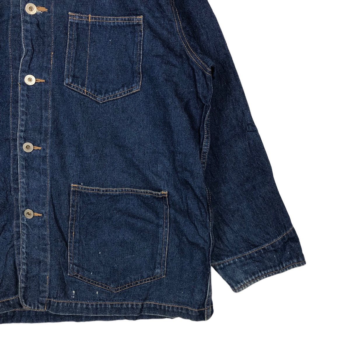 Japanese Brand VINTAGE CHORE DENIM JACKET ROLLER GEAR CANADA ISSEY MIYAKE Size US M / EU 48-50 / 2 - 4 Thumbnail