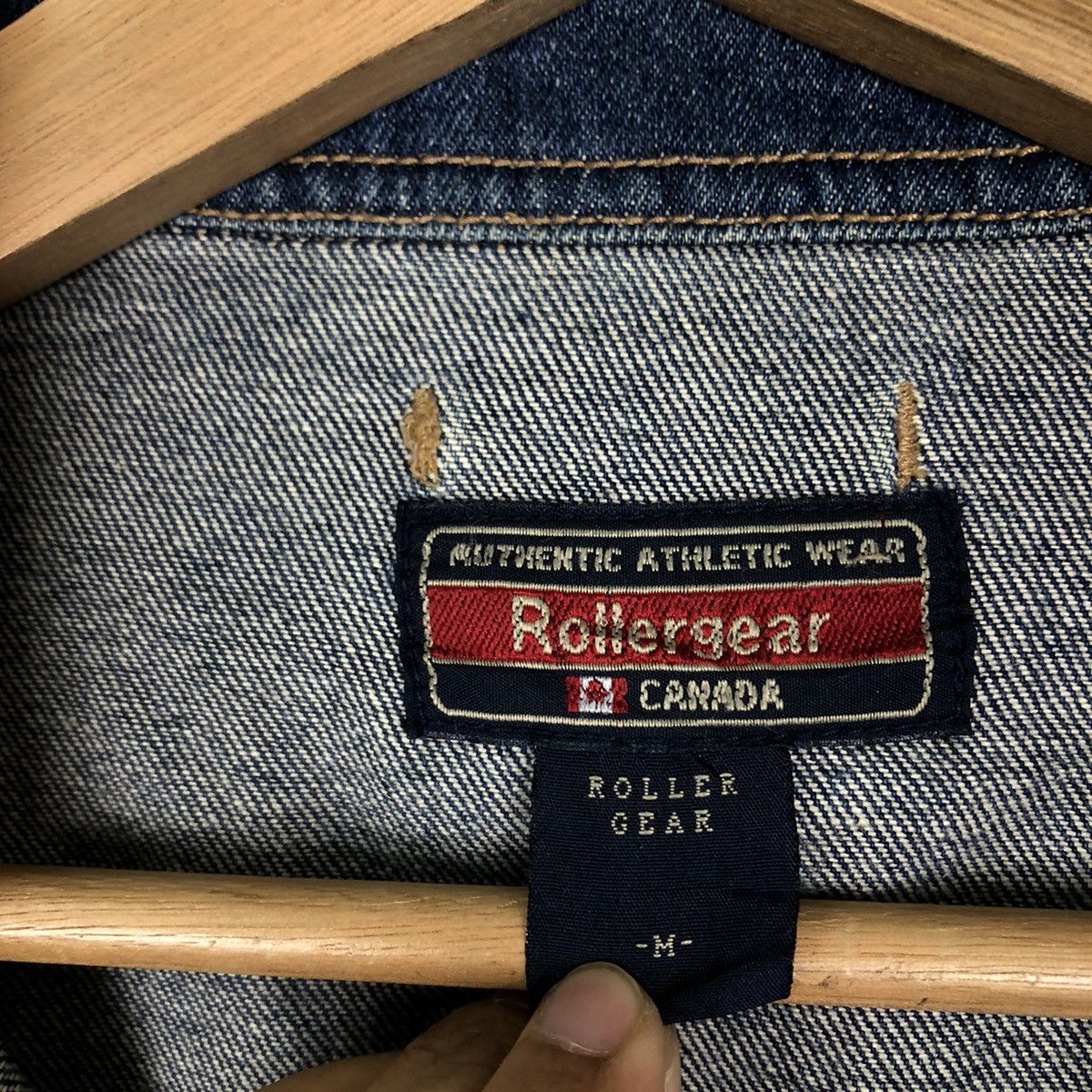 Japanese Brand VINTAGE CHORE DENIM JACKET ROLLER GEAR CANADA ISSEY MIYAKE Size US M / EU 48-50 / 2 - 12 Thumbnail