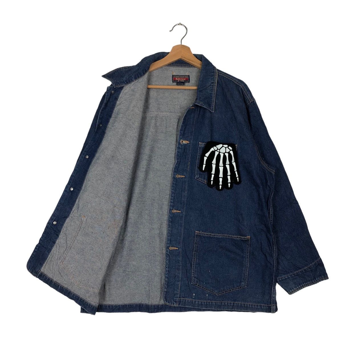 Japanese Brand VINTAGE CHORE DENIM JACKET ROLLER GEAR CANADA ISSEY MIYAKE Size US M / EU 48-50 / 2 - 8 Thumbnail