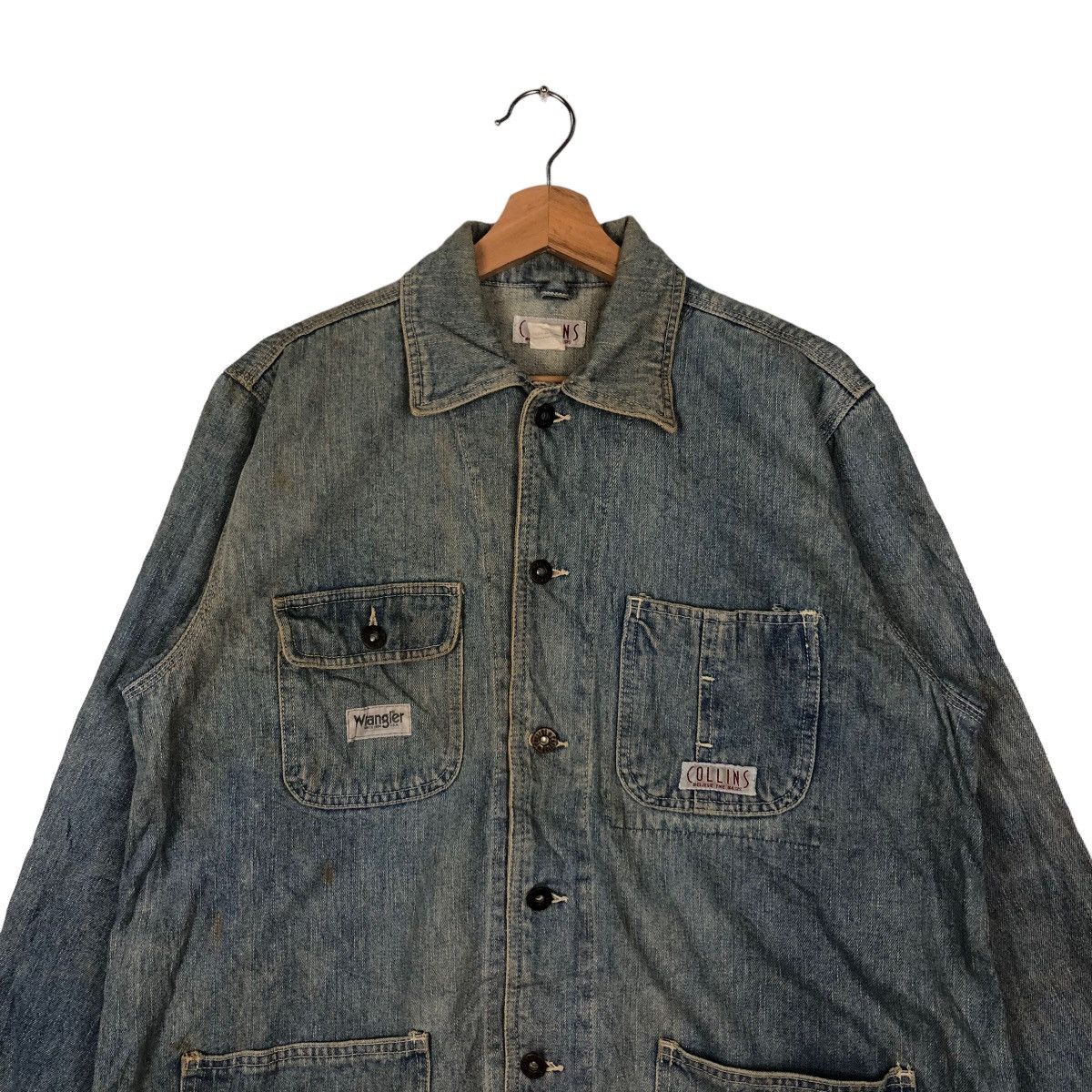 Japanese Brand VINTAGE HIKORY CHORE JACKET COLLINS ISSEY MIYAKE DESIGN Size US M / EU 48-50 / 2 - 2 Thumbnail