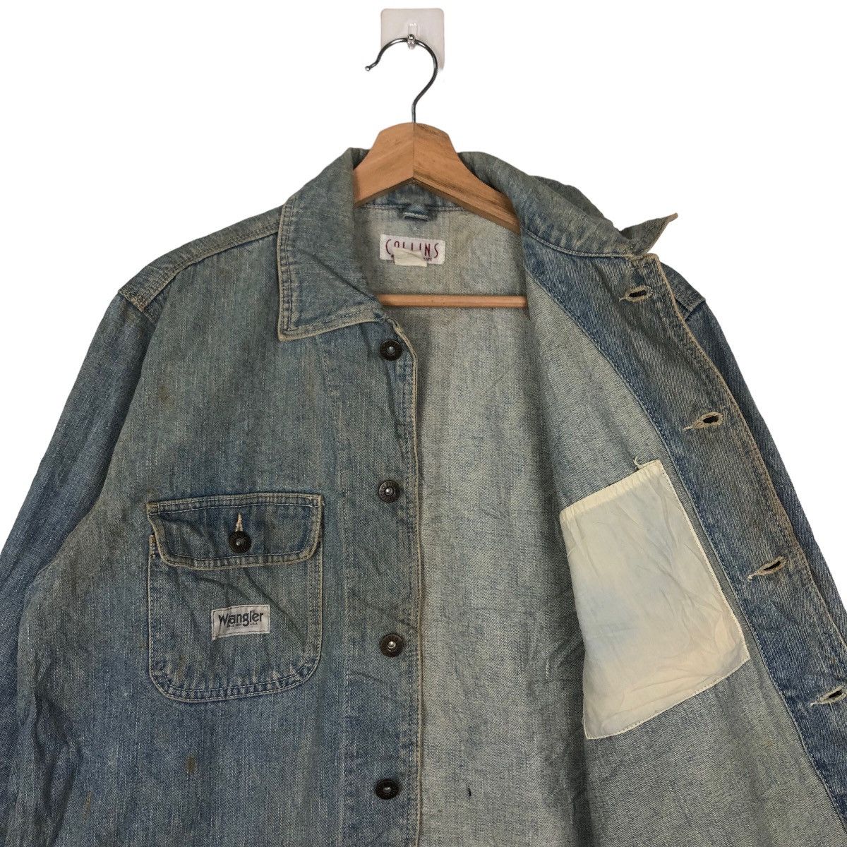 Japanese Brand VINTAGE HIKORY CHORE JACKET COLLINS ISSEY MIYAKE DESIGN Size US M / EU 48-50 / 2 - 9 Thumbnail
