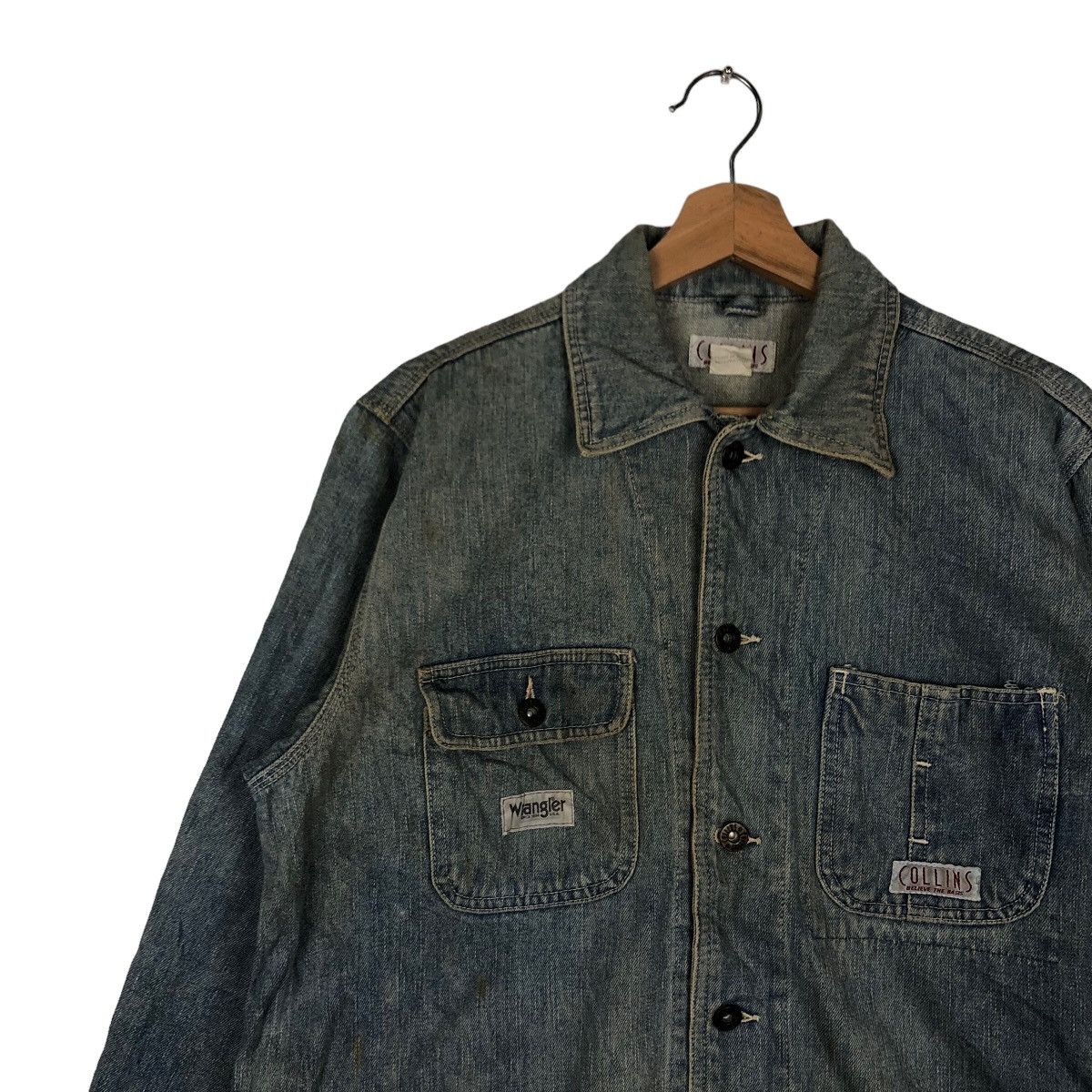 Japanese Brand VINTAGE HIKORY CHORE JACKET COLLINS ISSEY MIYAKE DESIGN Size US M / EU 48-50 / 2 - 6 Thumbnail