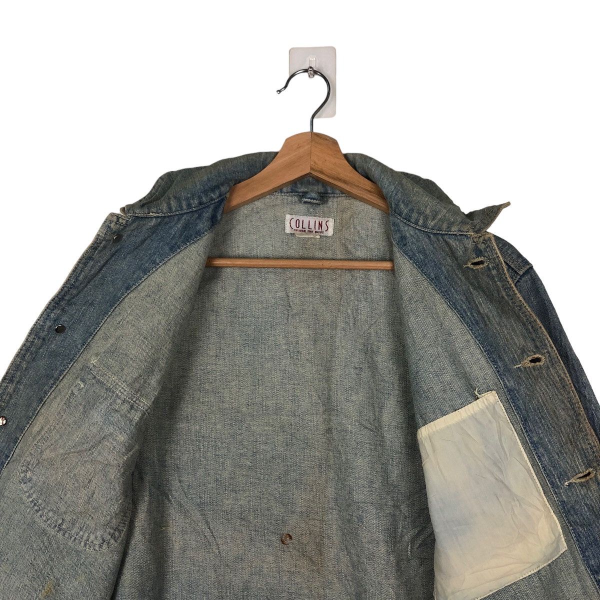 Japanese Brand VINTAGE HIKORY CHORE JACKET COLLINS ISSEY MIYAKE DESIGN Size US M / EU 48-50 / 2 - 10 Thumbnail