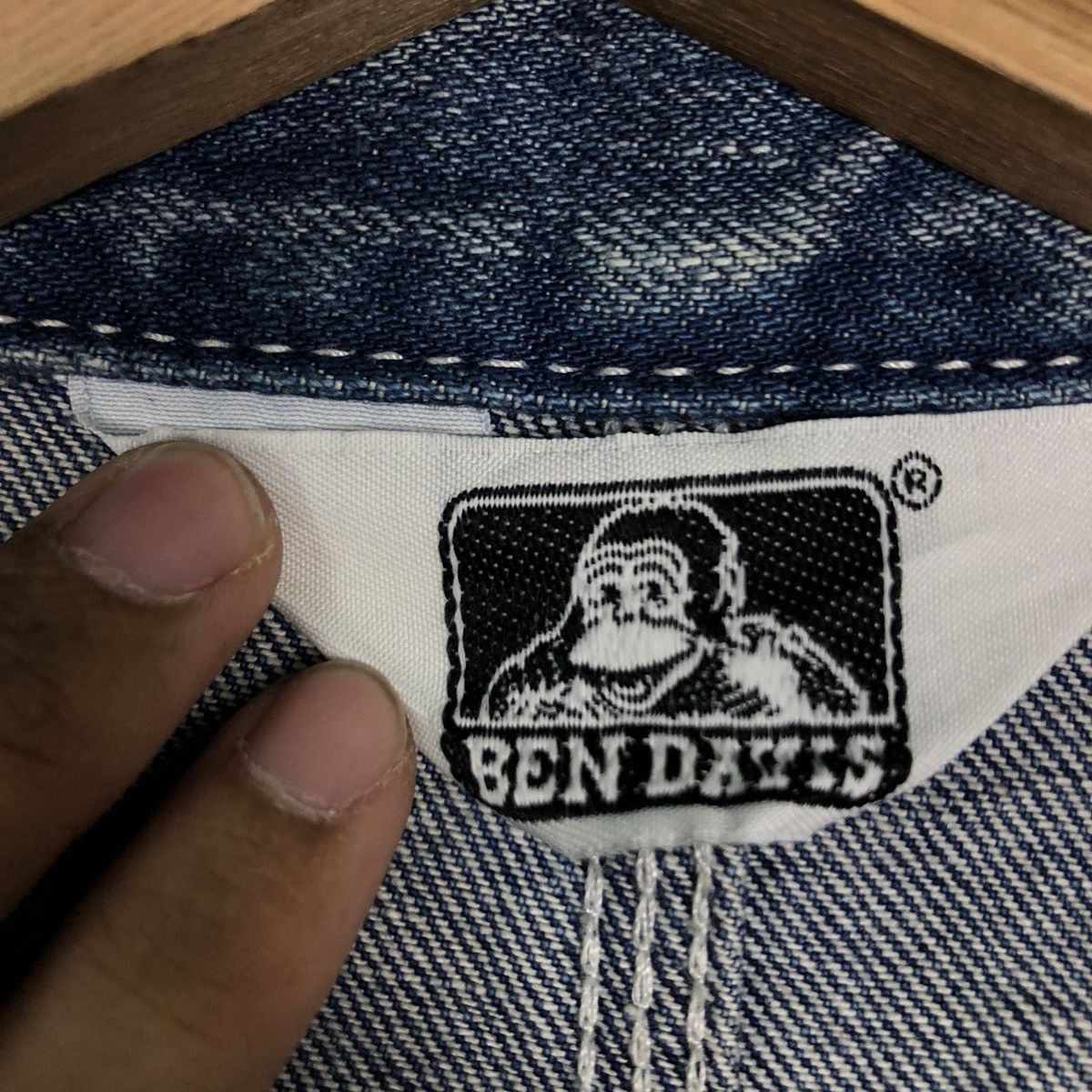 Japanese Brand VINTAGE CHORE DENIM WORK JACKET BEN DAVIS Size US L / EU 52-54 / 3 - 12 Thumbnail