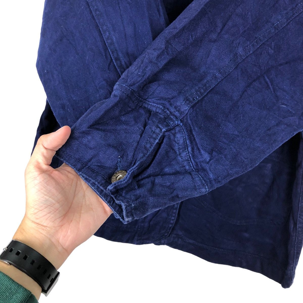 Japanese Brand VINTAGE CHORE DENIM WORK JACKET PRACT STUDIO 45RPM JAPAN Size US L / EU 52-54 / 3 - 11 Thumbnail