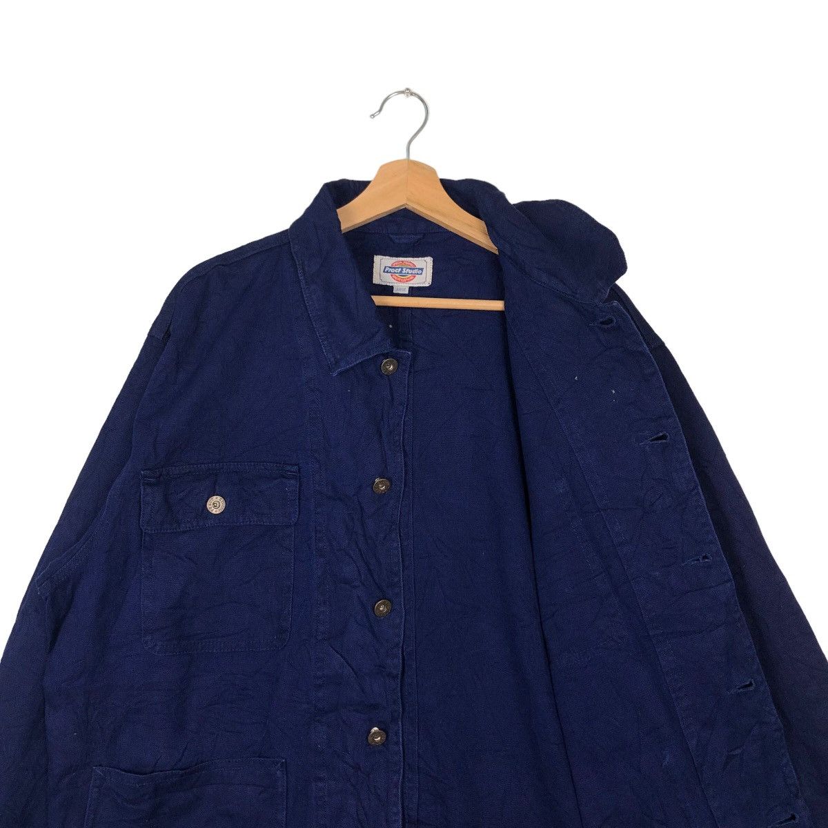 Japanese Brand VINTAGE CHORE DENIM WORK JACKET PRACT STUDIO 45RPM JAPAN Size US L / EU 52-54 / 3 - 9 Thumbnail
