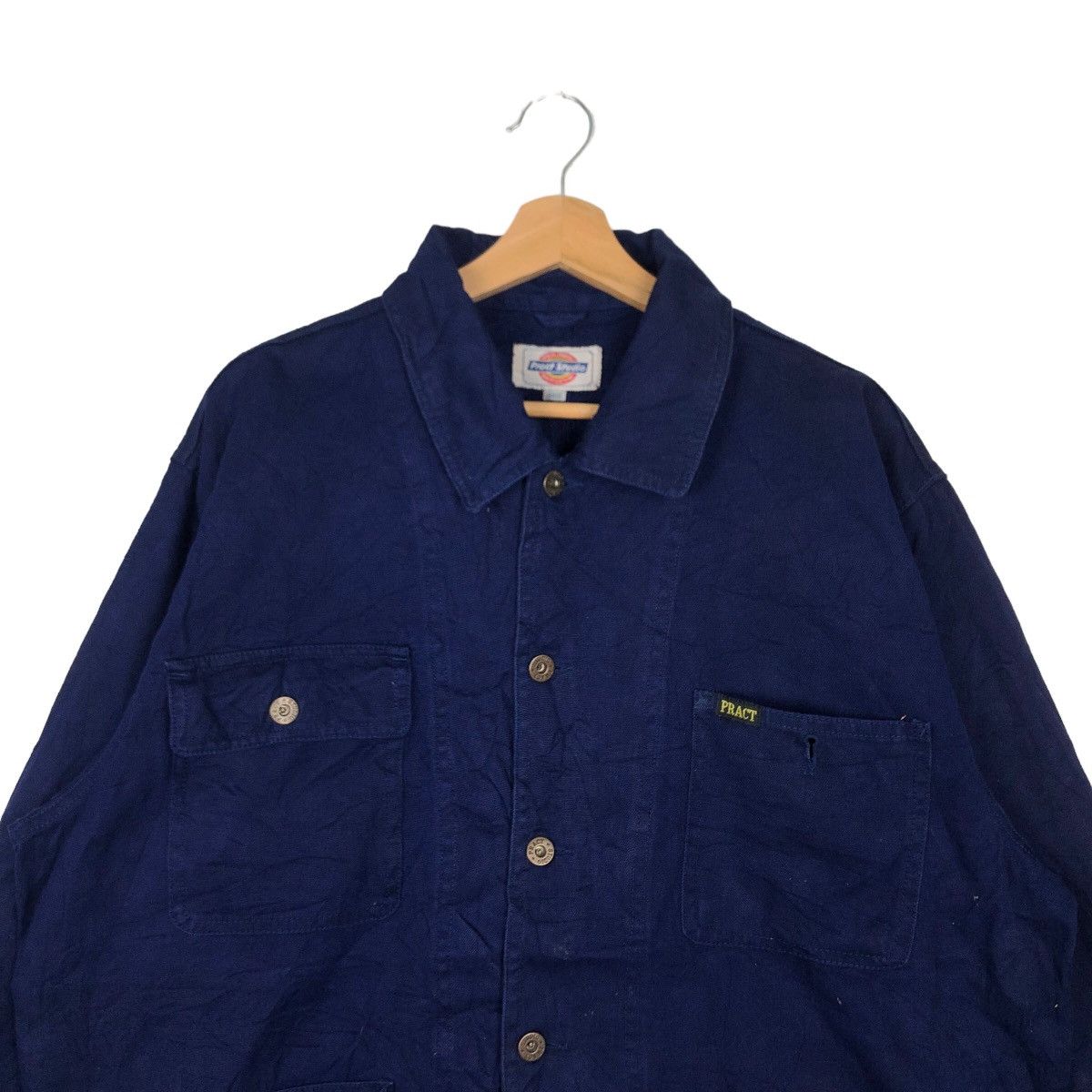 Japanese Brand VINTAGE CHORE DENIM WORK JACKET PRACT STUDIO 45RPM JAPAN Size US L / EU 52-54 / 3 - 2 Thumbnail
