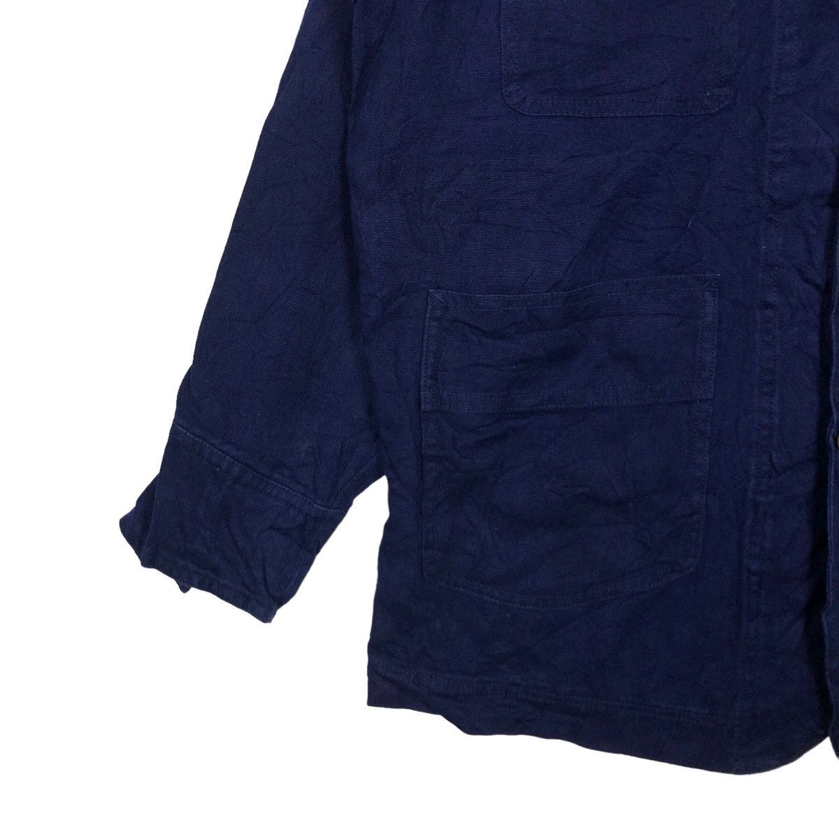 Japanese Brand VINTAGE CHORE DENIM WORK JACKET PRACT STUDIO 45RPM JAPAN Size US L / EU 52-54 / 3 - 3 Thumbnail