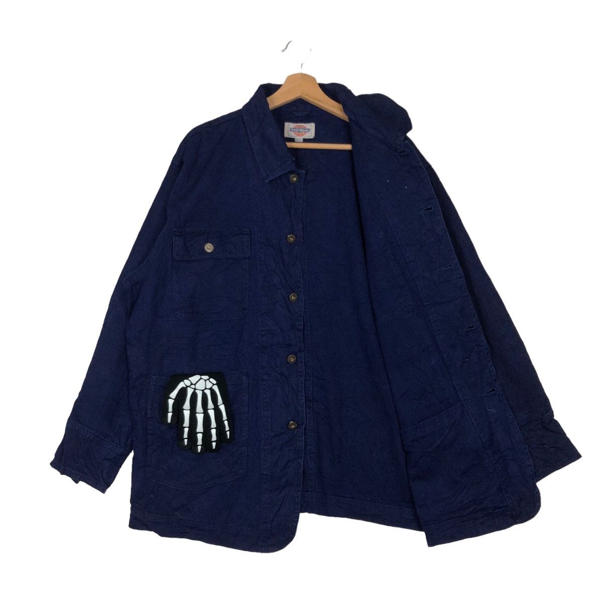 Japanese Brand VINTAGE CHORE DENIM WORK JACKET PRACT STUDIO 45RPM JAPAN Size US L / EU 52-54 / 3 - 8 Thumbnail