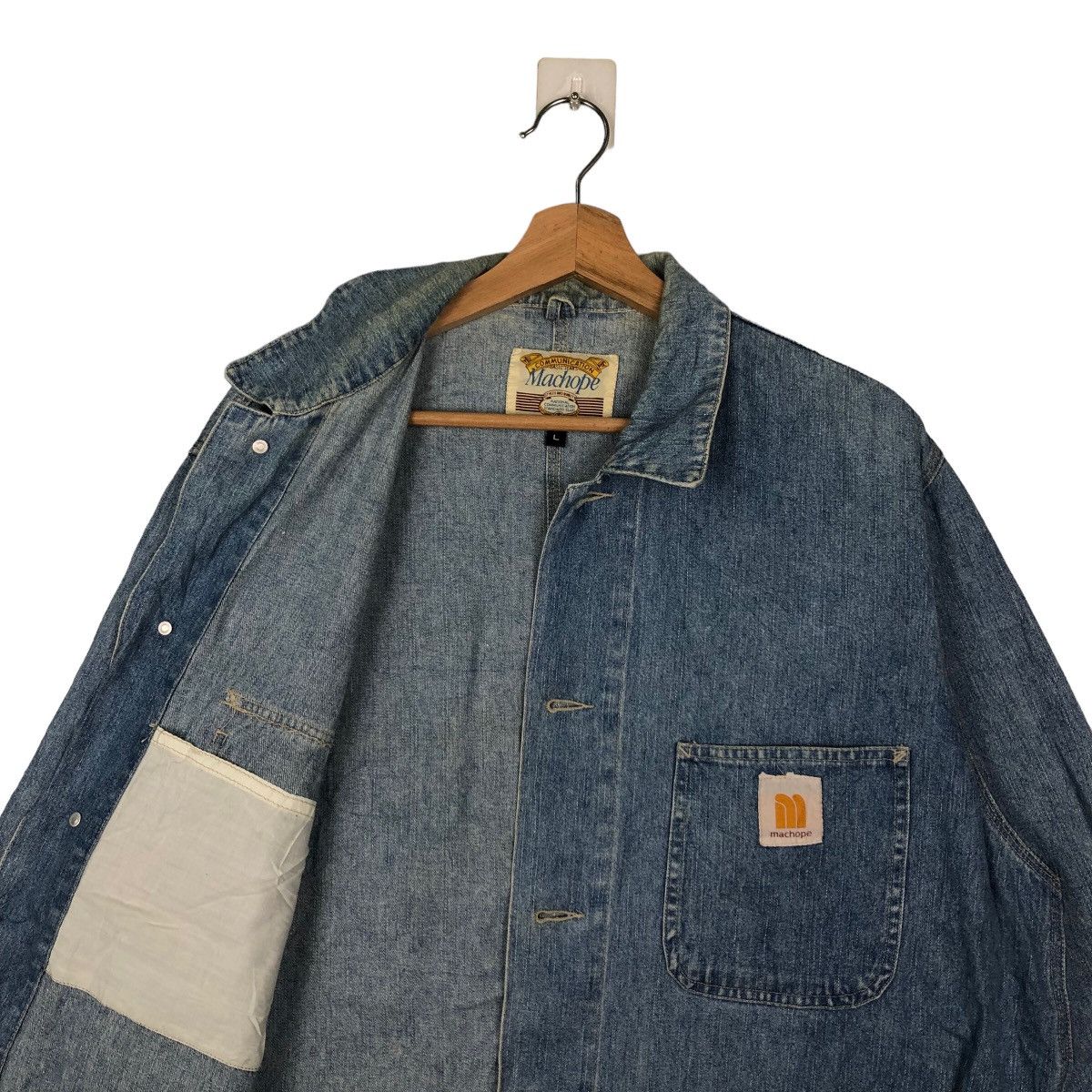 Issey Miyake VINTAGE HIKORY CHORE JACKET MACHOPE ISSEY MIYAKE Size US L / EU 52-54 / 3 - 9 Thumbnail