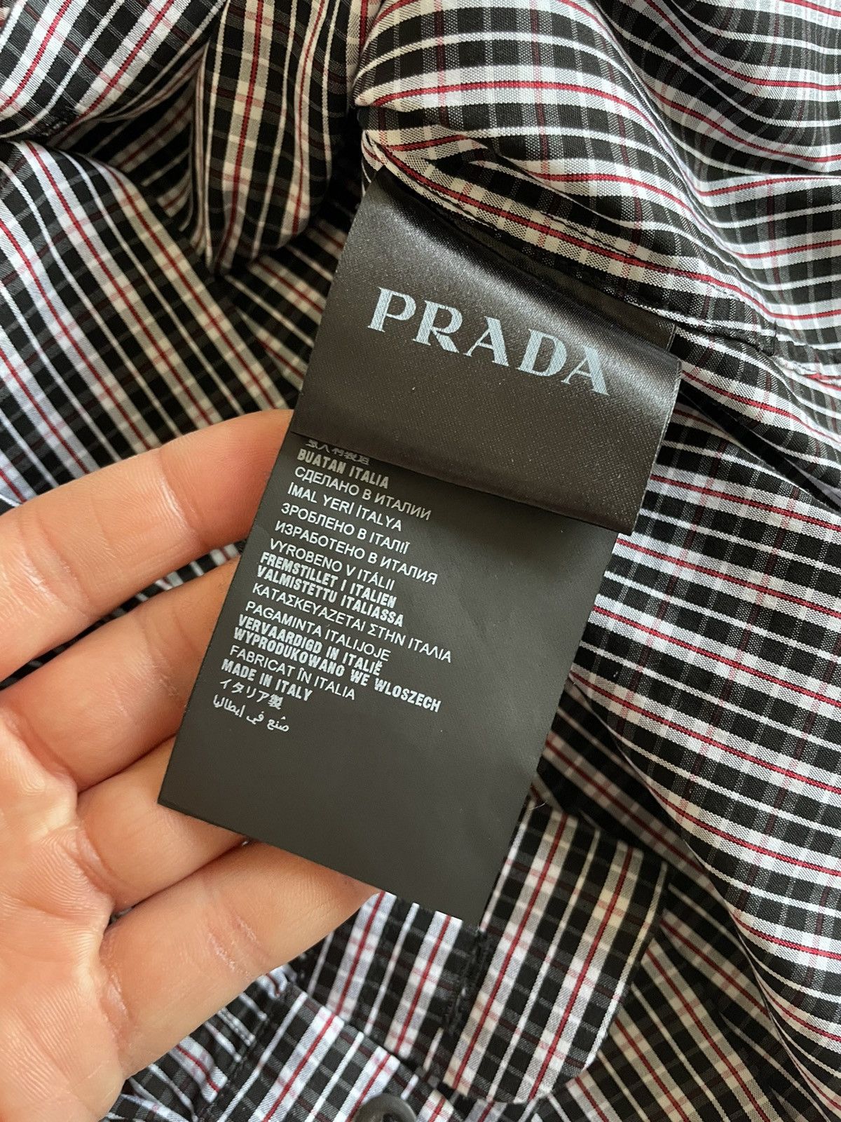 Prada Prada check shirt Size US XL / EU 56 / 4 - 6 Thumbnail