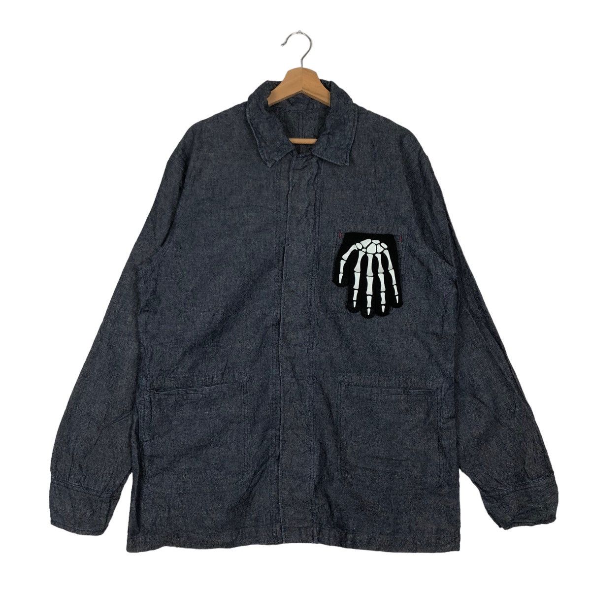 Chaps Ralph Lauren VINTAGE HIKORY CHORE DENIM WORK JACKET CHAPS RALPH LAUREN Size US L / EU 52-54 / 3 - 1 Thumbnail