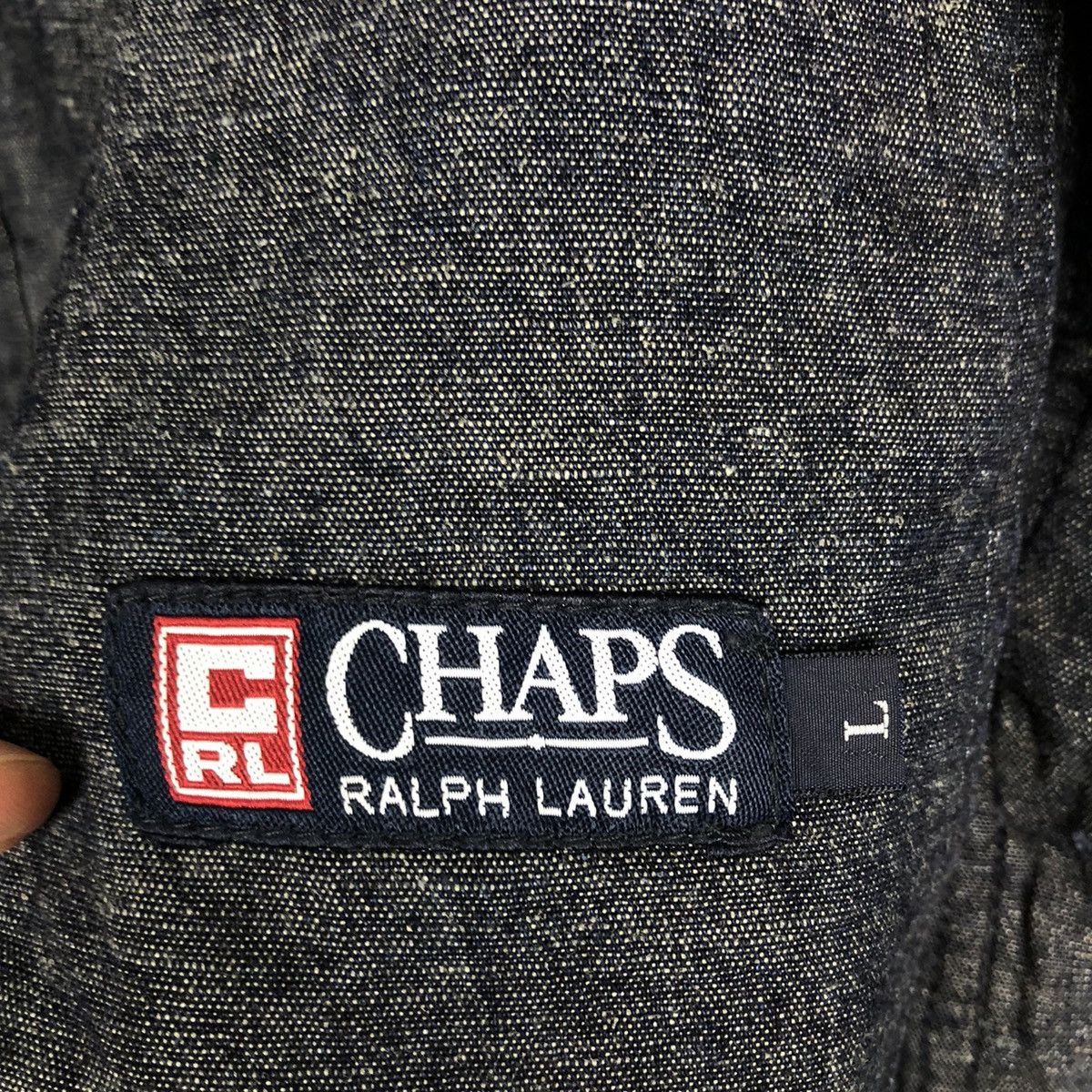 Chaps Ralph Lauren VINTAGE HIKORY CHORE DENIM WORK JACKET CHAPS RALPH LAUREN Size US L / EU 52-54 / 3 - 12 Thumbnail