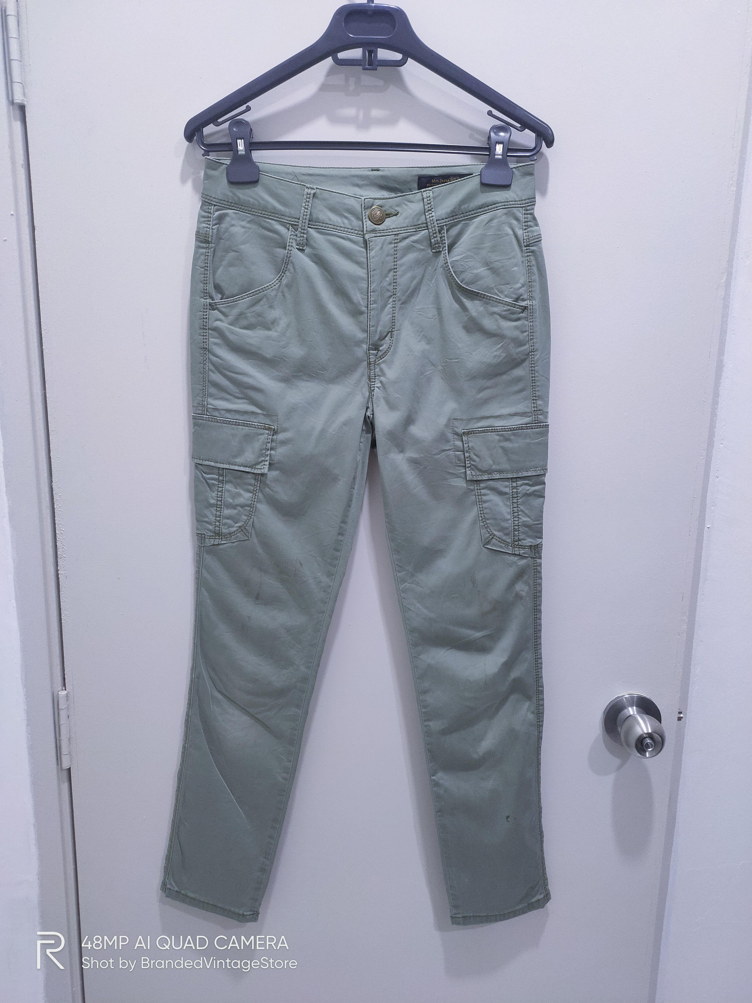 Japanese Brand × Seditionaries MRS.JEANA GOLD Canvas Skinny Slimfit Multipocket Cargo Pant Size US 28 / EU 44 - 1 Thumbnail