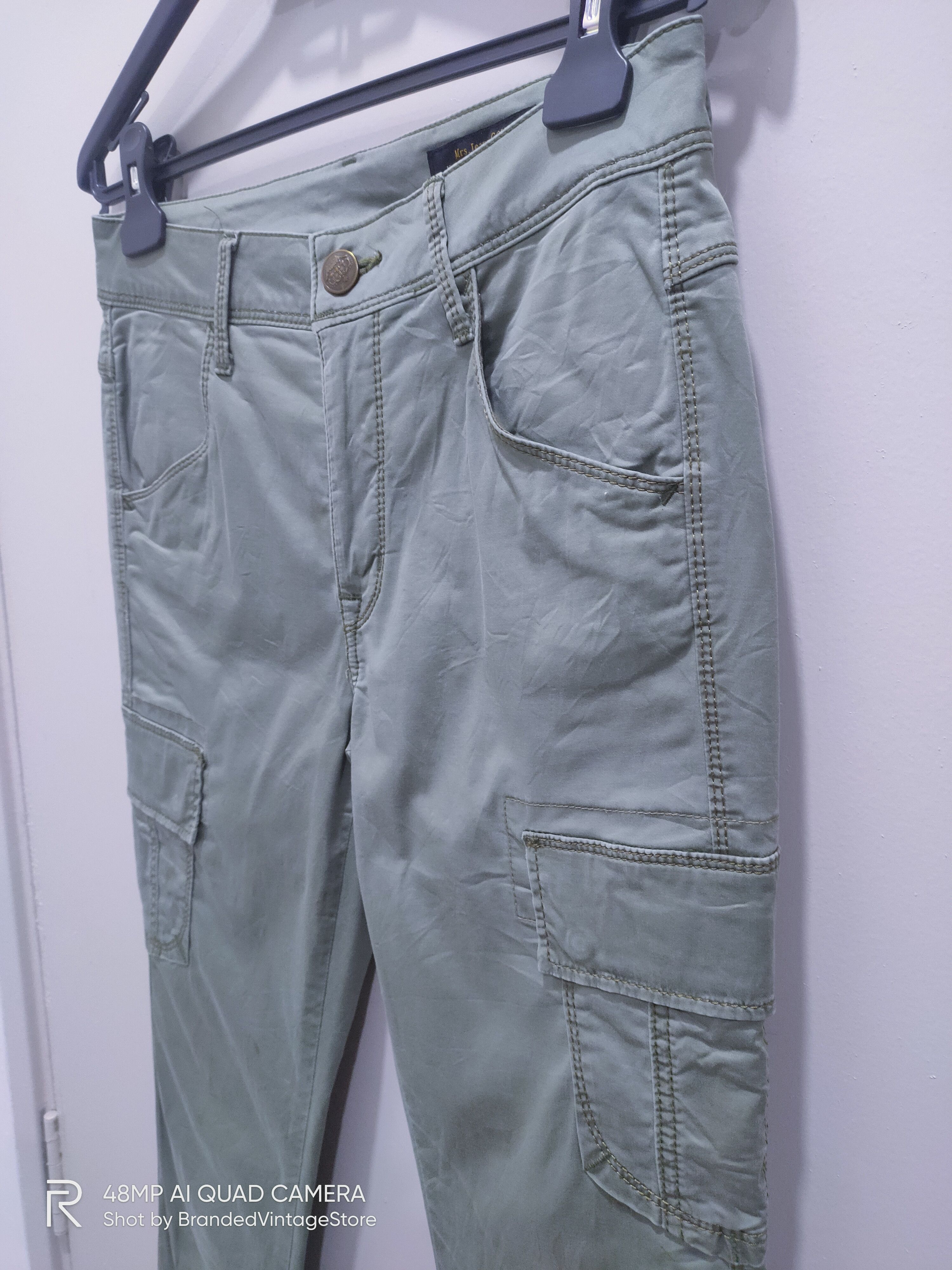 Japanese Brand × Seditionaries MRS.JEANA GOLD Canvas Skinny Slimfit Multipocket Cargo Pant Size US 28 / EU 44 - 8 Thumbnail