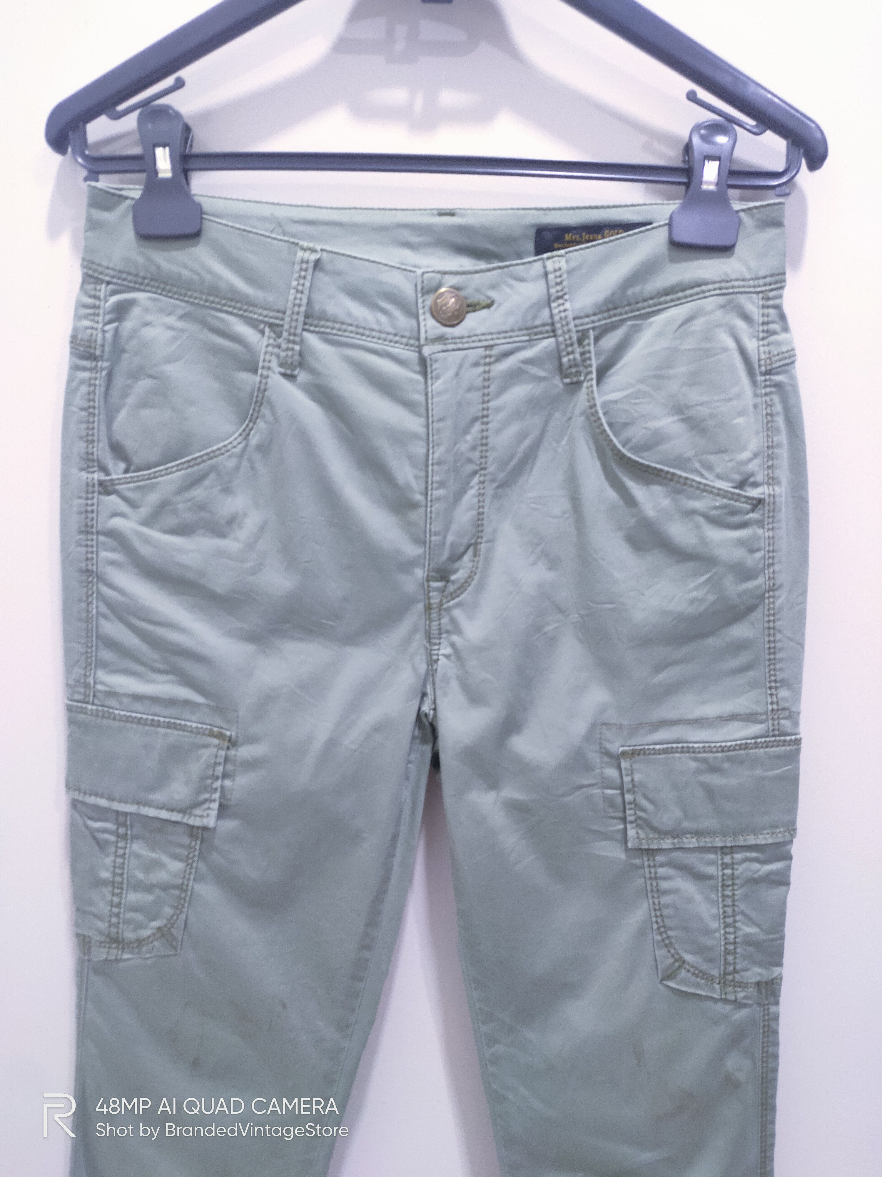Japanese Brand × Seditionaries MRS.JEANA GOLD Canvas Skinny Slimfit Multipocket Cargo Pant Size US 28 / EU 44 - 4 Thumbnail