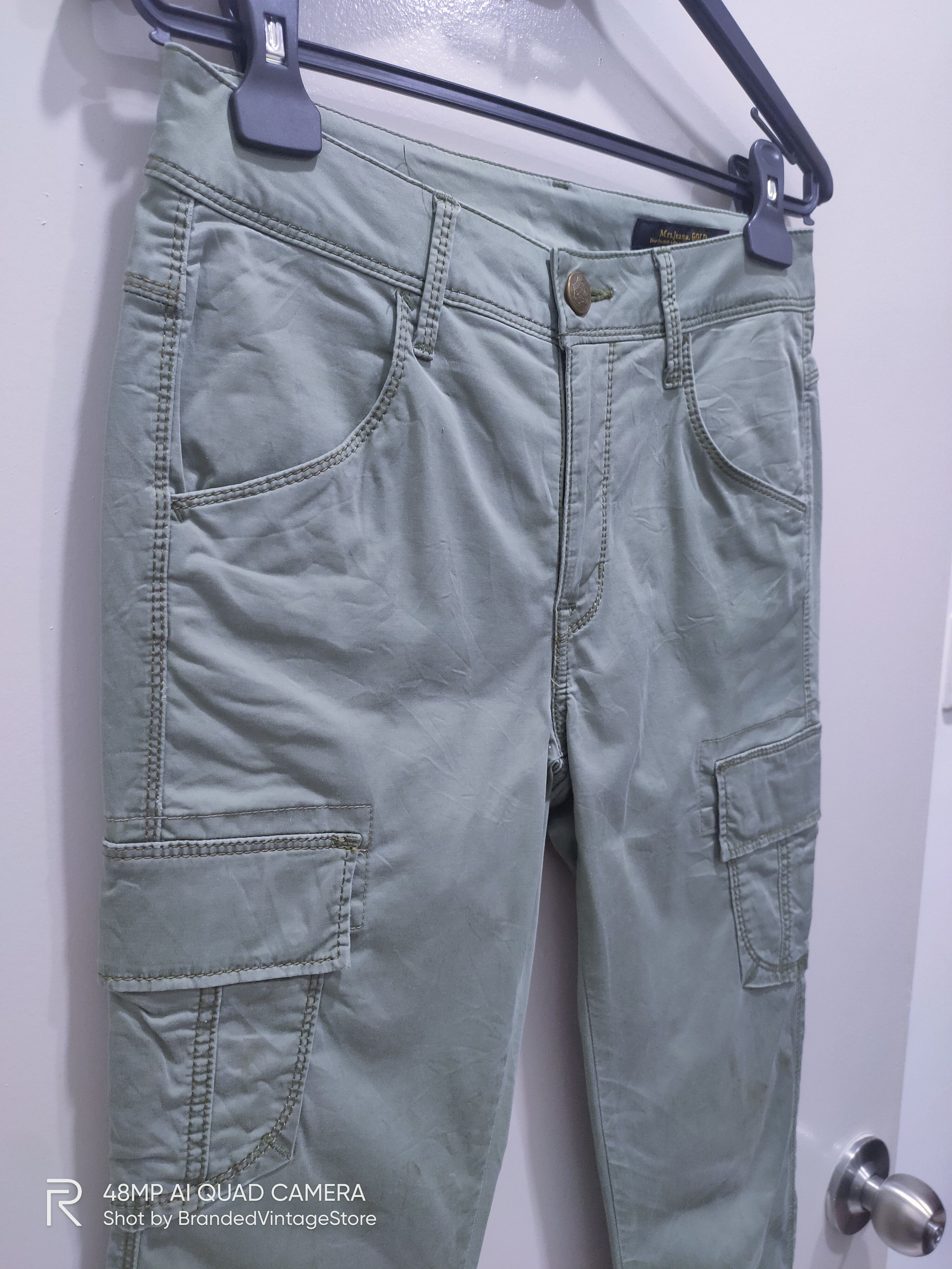 Japanese Brand × Seditionaries MRS.JEANA GOLD Canvas Skinny Slimfit Multipocket Cargo Pant Size US 28 / EU 44 - 6 Thumbnail
