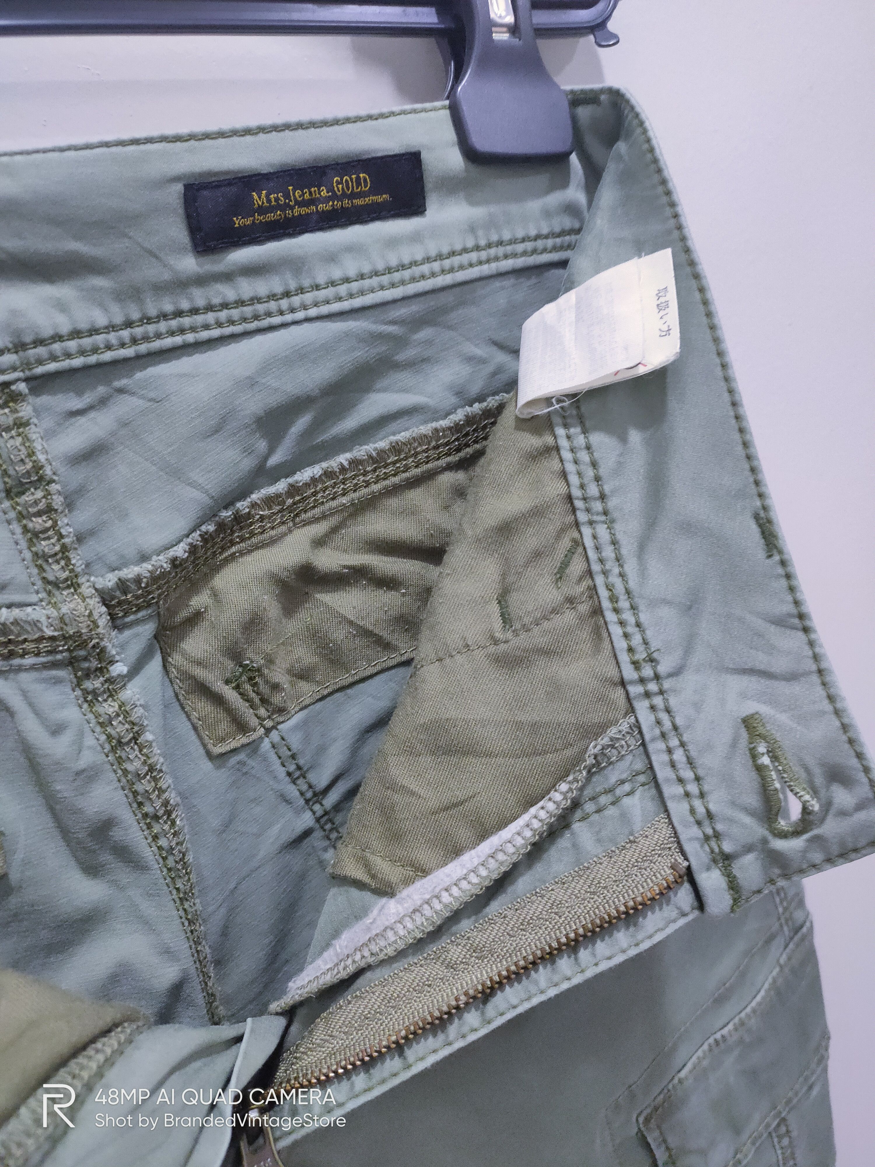 Japanese Brand × Seditionaries MRS.JEANA GOLD Canvas Skinny Slimfit Multipocket Cargo Pant Size US 28 / EU 44 - 14 Thumbnail