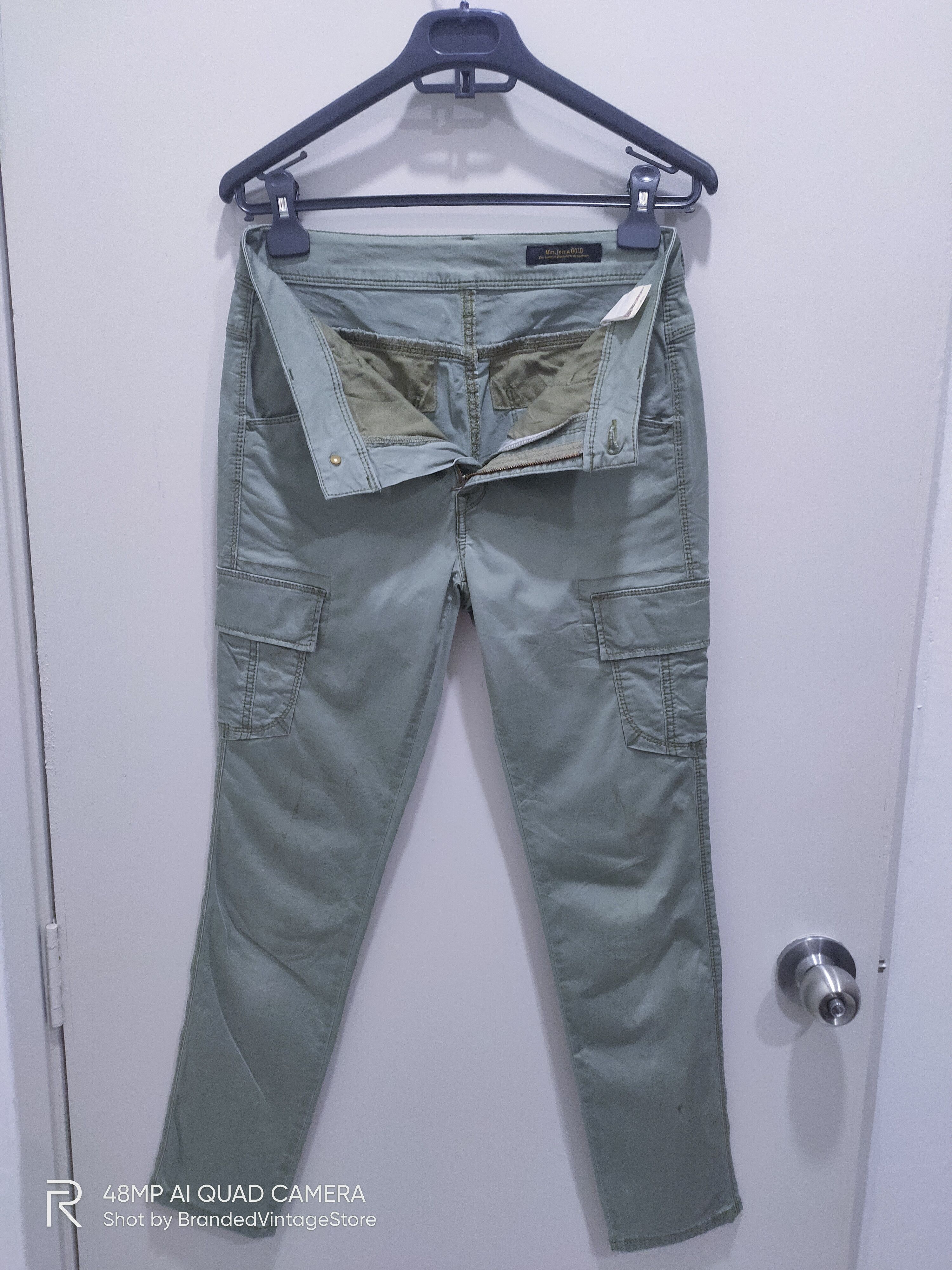Japanese Brand × Seditionaries MRS.JEANA GOLD Canvas Skinny Slimfit Multipocket Cargo Pant Size US 28 / EU 44 - 3 Thumbnail