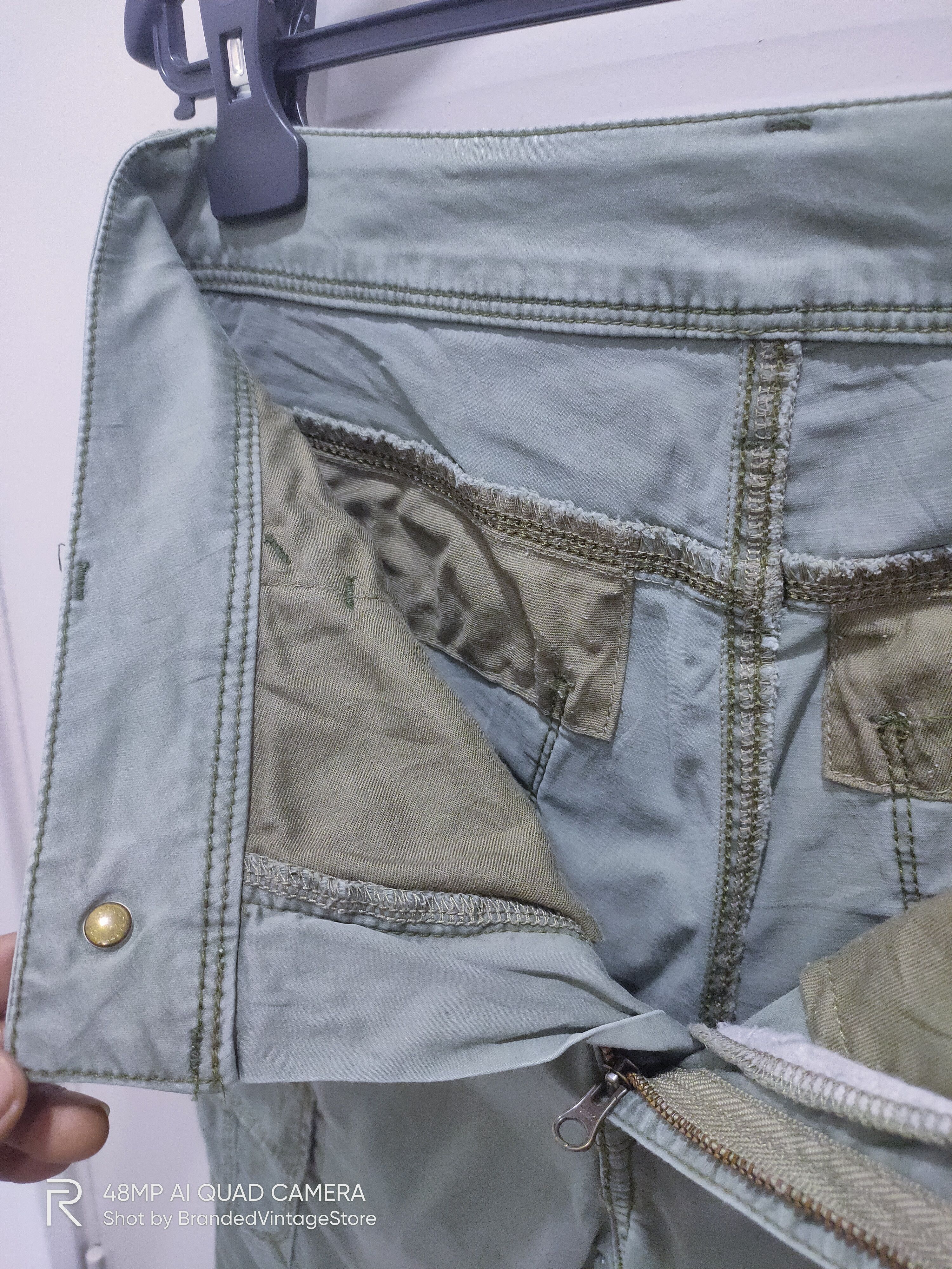 Japanese Brand × Seditionaries MRS.JEANA GOLD Canvas Skinny Slimfit Multipocket Cargo Pant Size US 28 / EU 44 - 13 Thumbnail