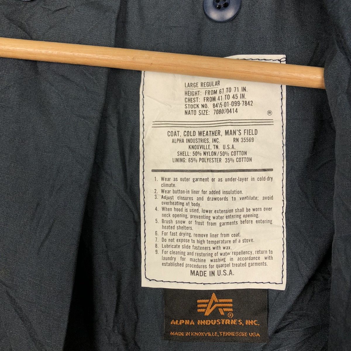 Alpha Industries VINTAGE AVIATOR ARMY CHORE JACKET ALPHA INDUSTRIES Size US L / EU 52-54 / 3 - 10 Thumbnail