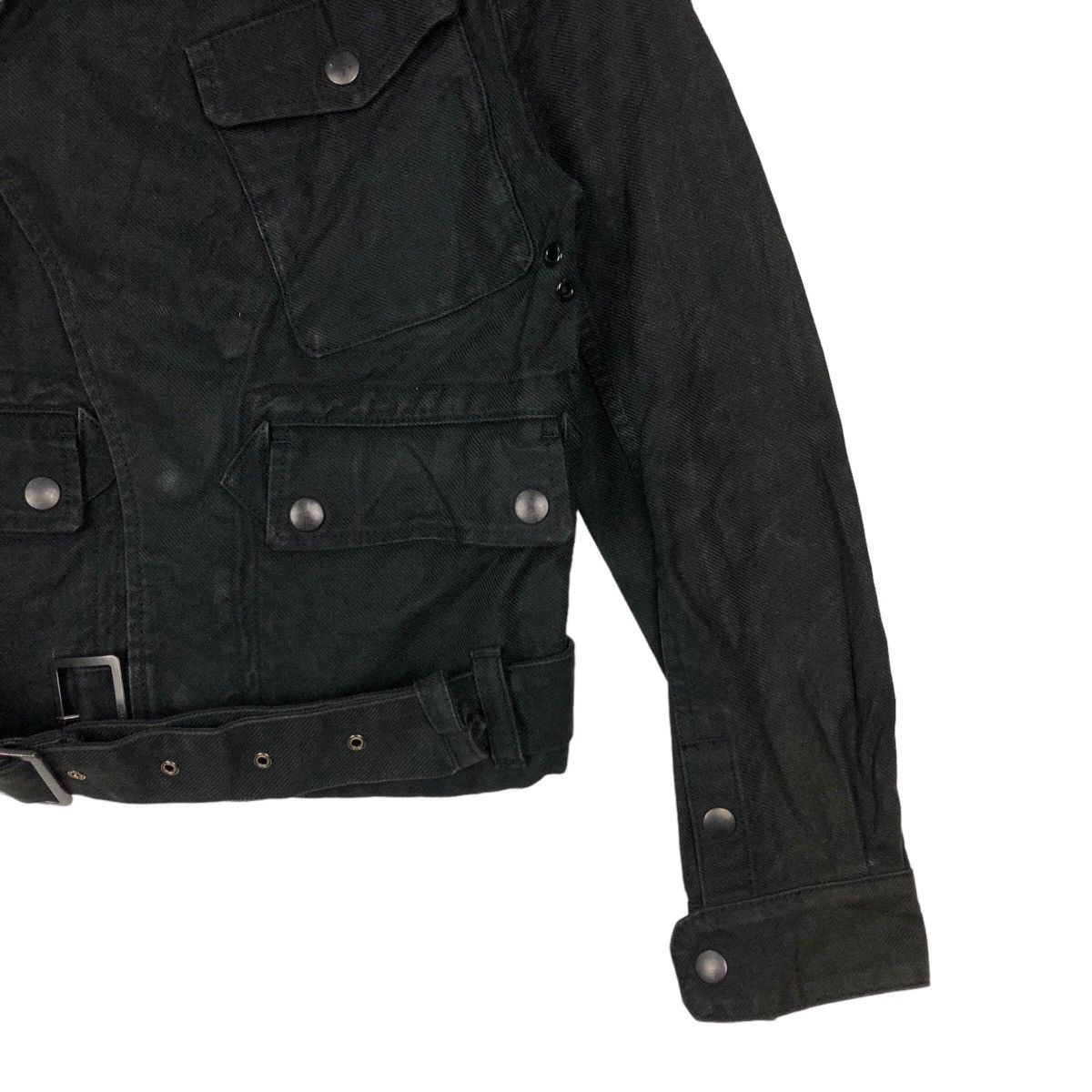 Japanese Brand VINTAGE BONDAGE BIKER JACKET GREEN JAPAN ISSEY MIYAKE STYLE Size US M / EU 48-50 / 2 - 4 Thumbnail