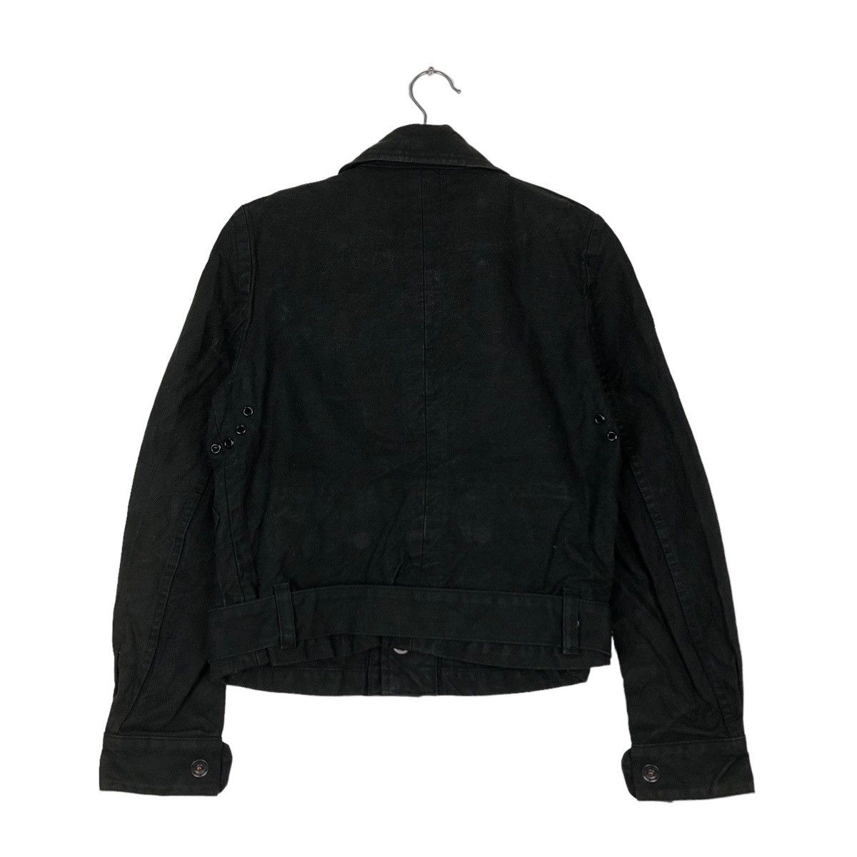 Japanese Brand VINTAGE BONDAGE BIKER JACKET GREEN JAPAN ISSEY MIYAKE STYLE Size US M / EU 48-50 / 2 - 7 Thumbnail