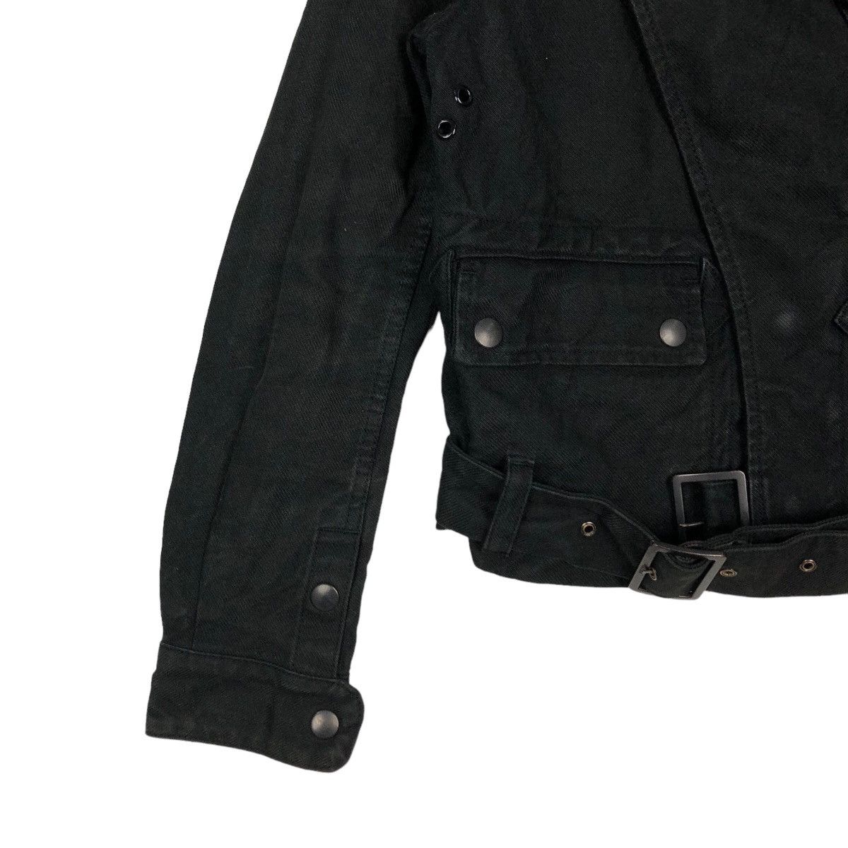 Japanese Brand VINTAGE BONDAGE BIKER JACKET GREEN JAPAN ISSEY MIYAKE STYLE Size US M / EU 48-50 / 2 - 3 Thumbnail