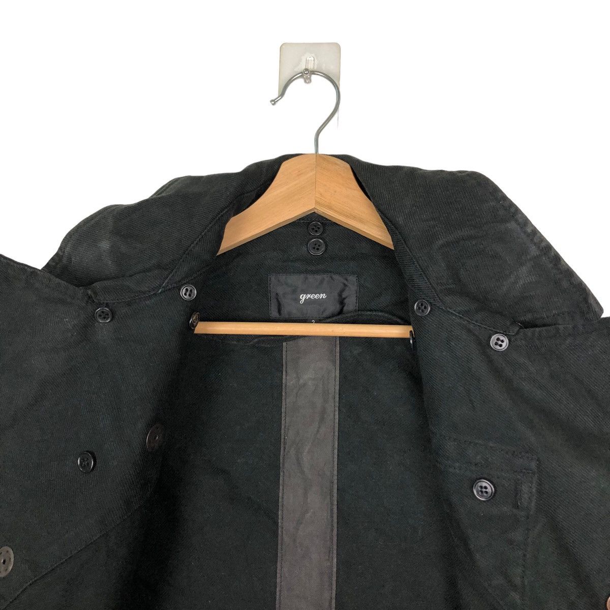 Japanese Brand VINTAGE BONDAGE BIKER JACKET GREEN JAPAN ISSEY MIYAKE STYLE Size US M / EU 48-50 / 2 - 10 Thumbnail