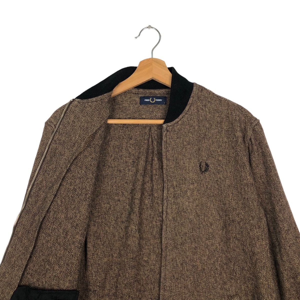 Japanese Brand VINTAGE BOMBER JACKET FRED PERRY JAPAN RAFF SIMONS DESIGN Size US S / EU 44-46 / 1 - 9 Thumbnail