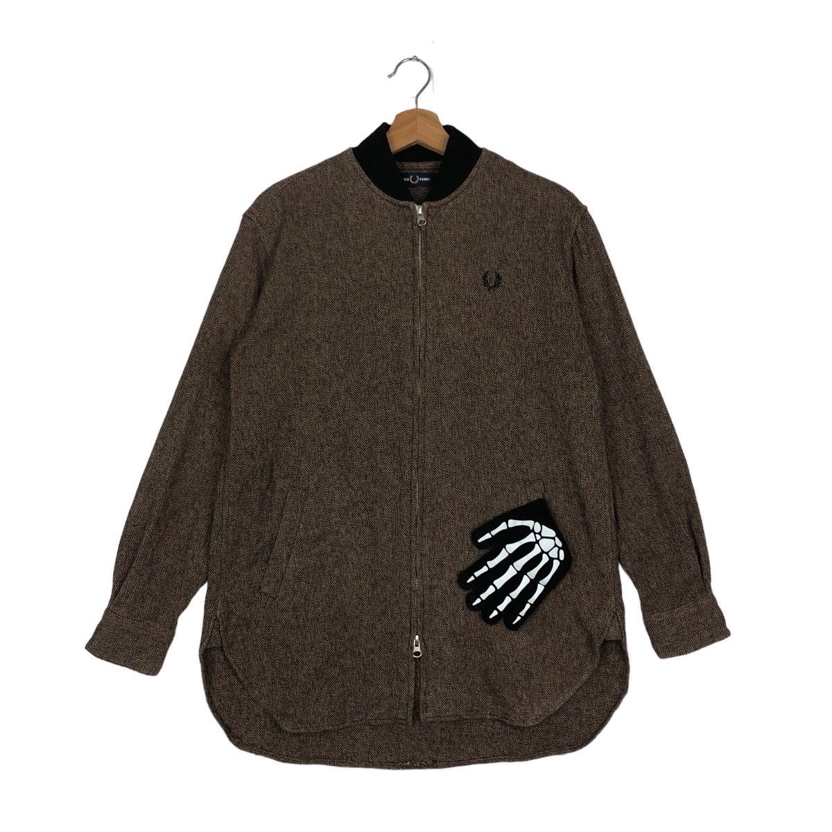 Japanese Brand VINTAGE BOMBER JACKET FRED PERRY JAPAN RAFF SIMONS DESIGN Size US S / EU 44-46 / 1 - 1 Thumbnail