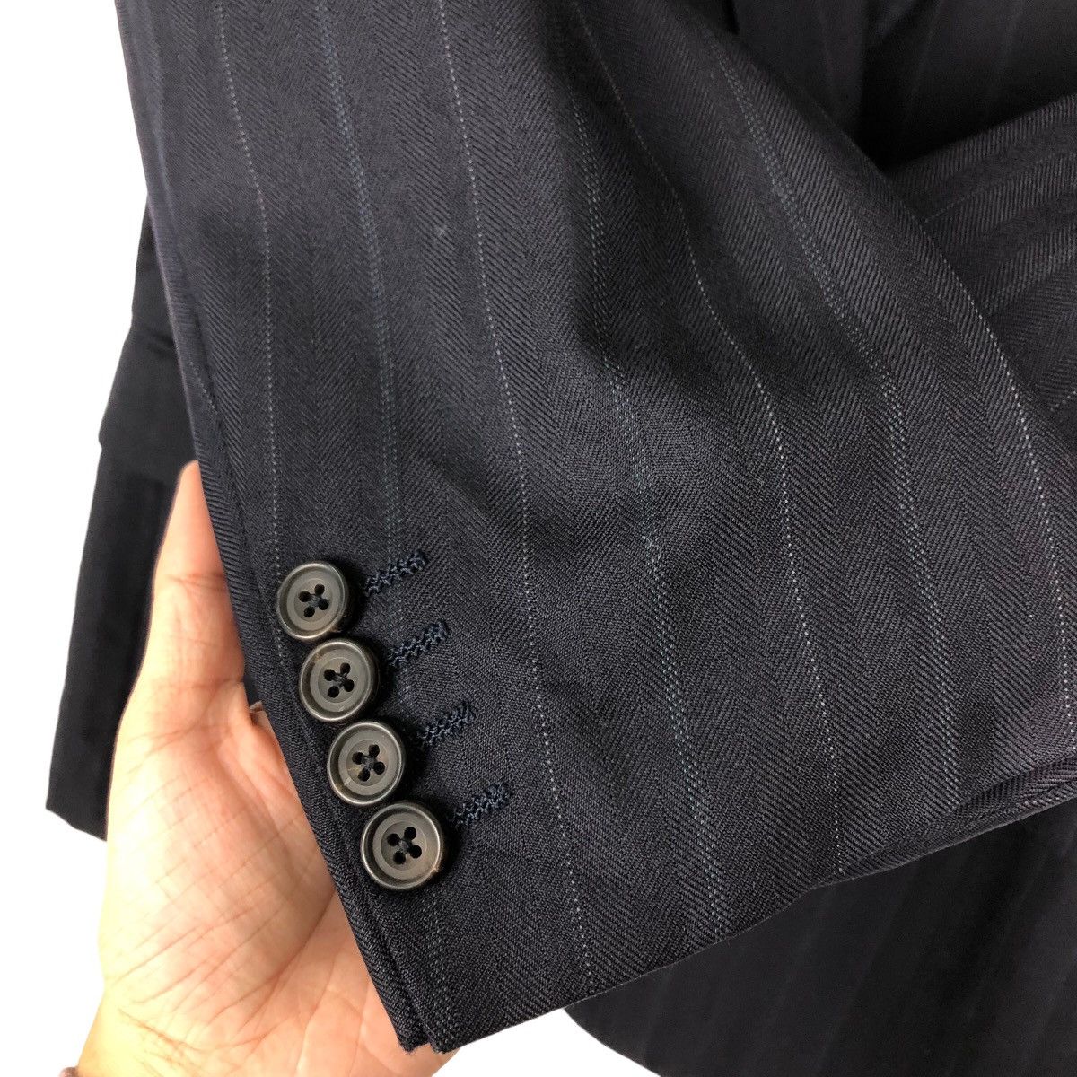 Burberry VINTAGE DOUBLE BREAST COATS JACKET PINSTRIPES BURBERRYS Size US M / EU 48-50 / 2 - 11 Thumbnail