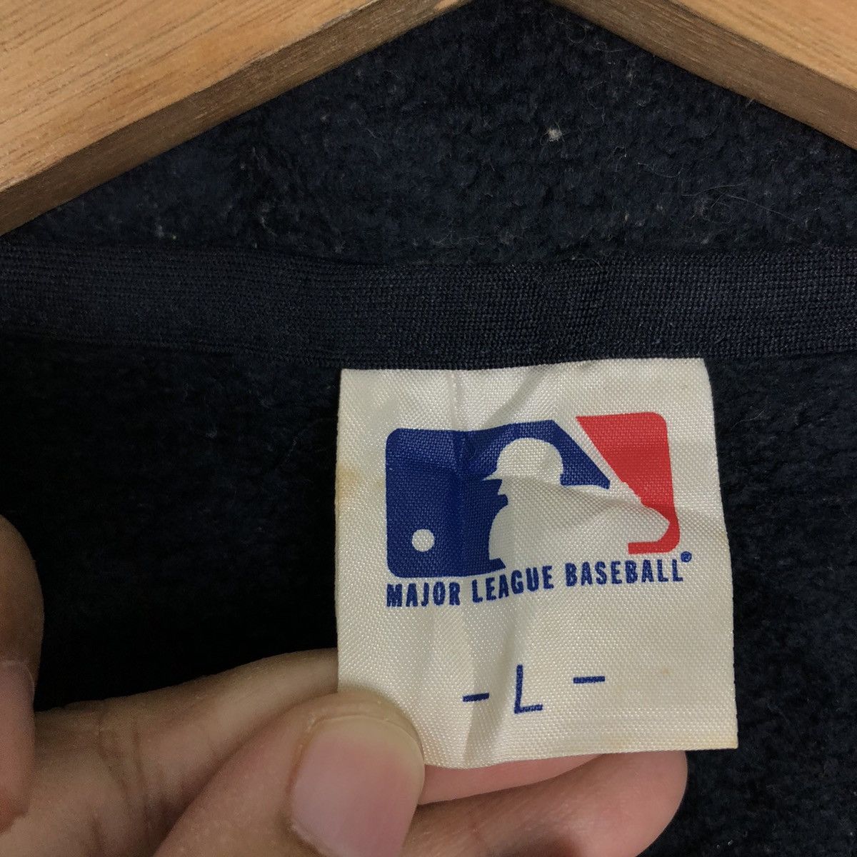 Japanese Brand VINTAGE FLEECE JACKET NEW YORK YANKEES BIG LOGO Size US L / EU 52-54 / 3 - 12 Thumbnail