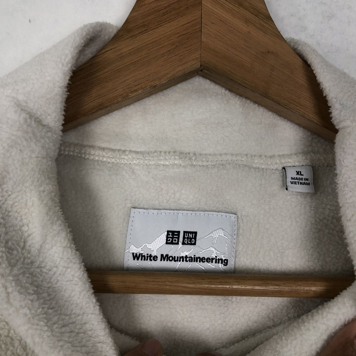 Japanese Brand VINTAGE FLEECE JACKET WHITE MOUNTAINEERING UNIQLO JAPAN Size US XL / EU 56 / 4 - 9 Thumbnail
