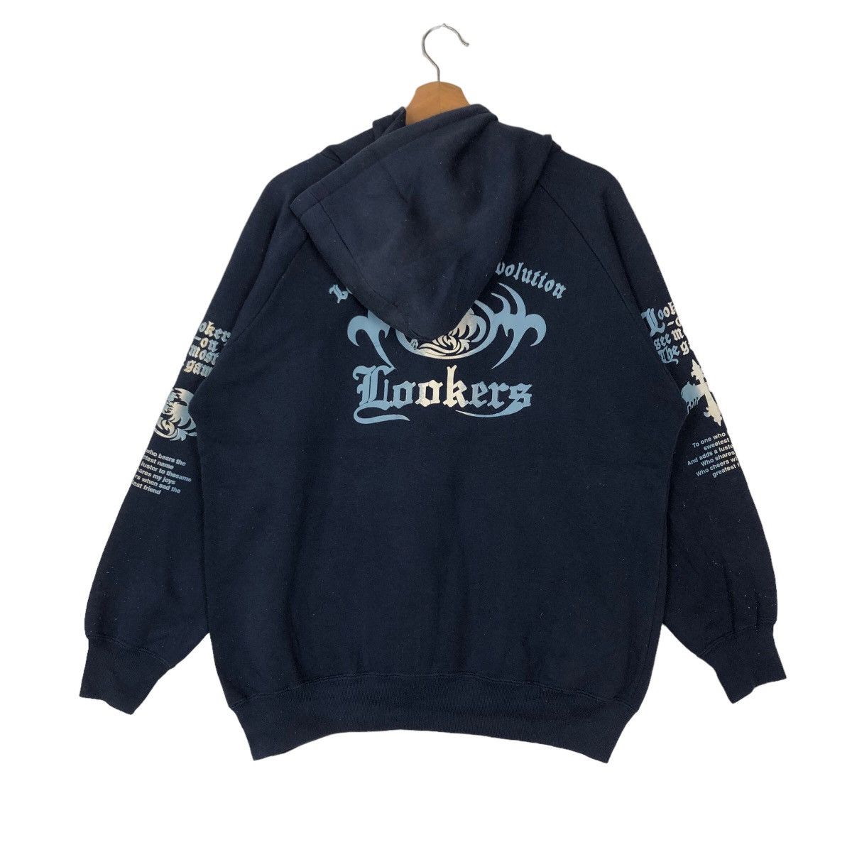 Japanese Brand VINTAGE BLENO HOODIE PUNK DESIGN INSPIRED BY CHROME HEARTS Size US L / EU 52-54 / 3 - 7 Thumbnail