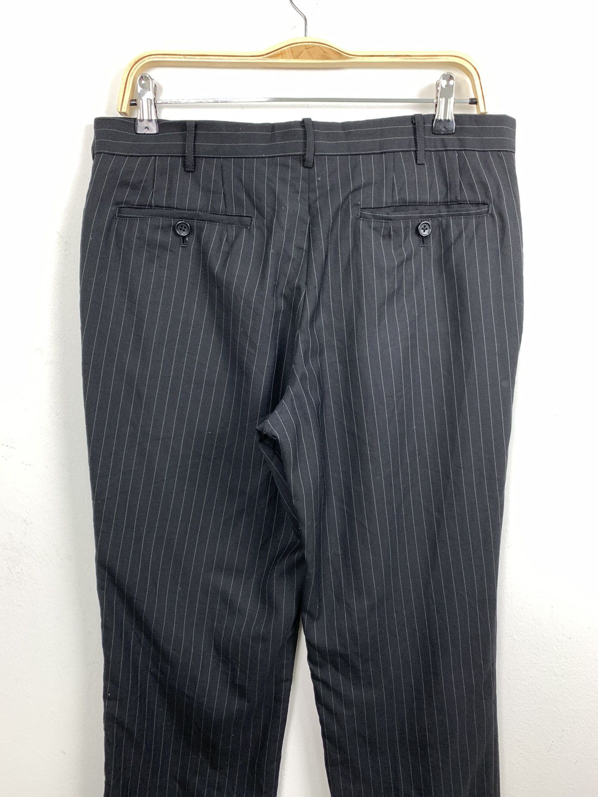 Japanese Brand × OVER THE STRiPES × Takeo Kikuchi TAKEO KIKUCHI Stripe Luxury Office Casual Trouser SlackPant Size US 33 - 8 Thumbnail