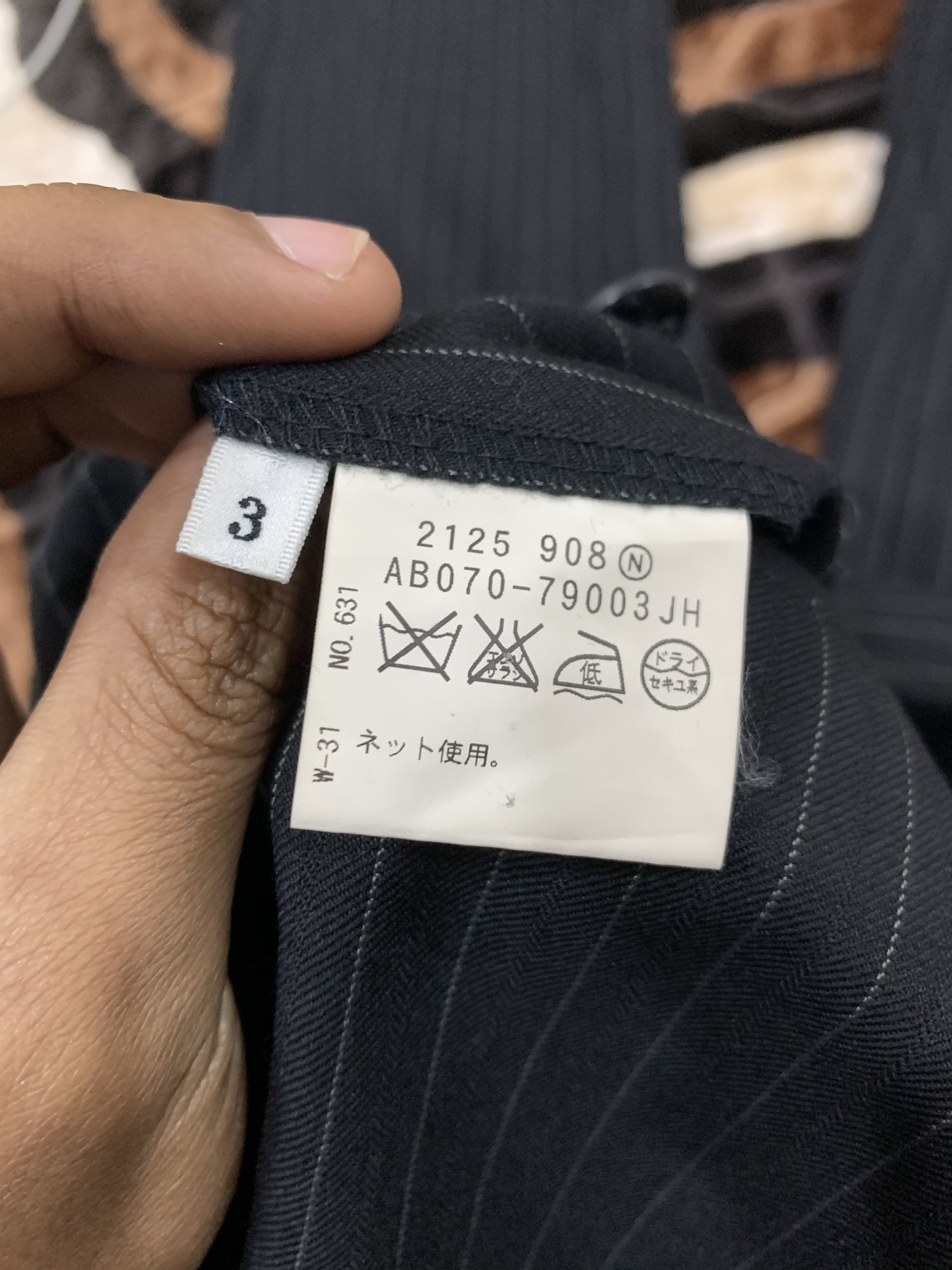Japanese Brand × OVER THE STRiPES × Takeo Kikuchi TAKEO KIKUCHI Stripe Luxury Office Casual Trouser SlackPant Size US 33 - 21 Thumbnail